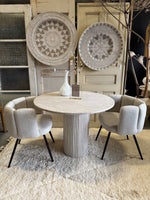 Travertine Table - Round | 100 cm