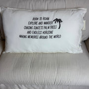 Linnen Pillow + Filling | Born To Roam | Natural