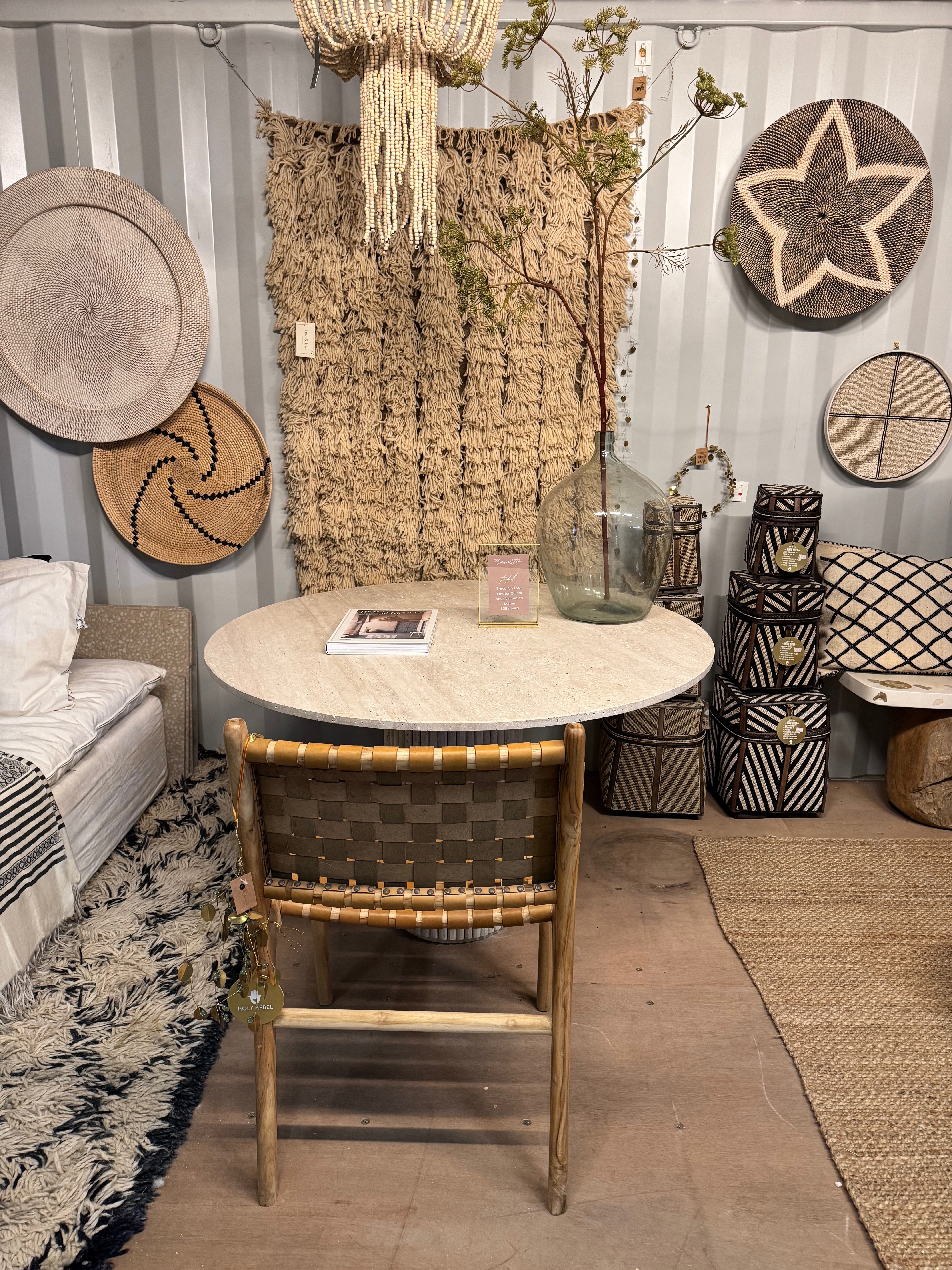 Travertine Table - Round | 120 cm