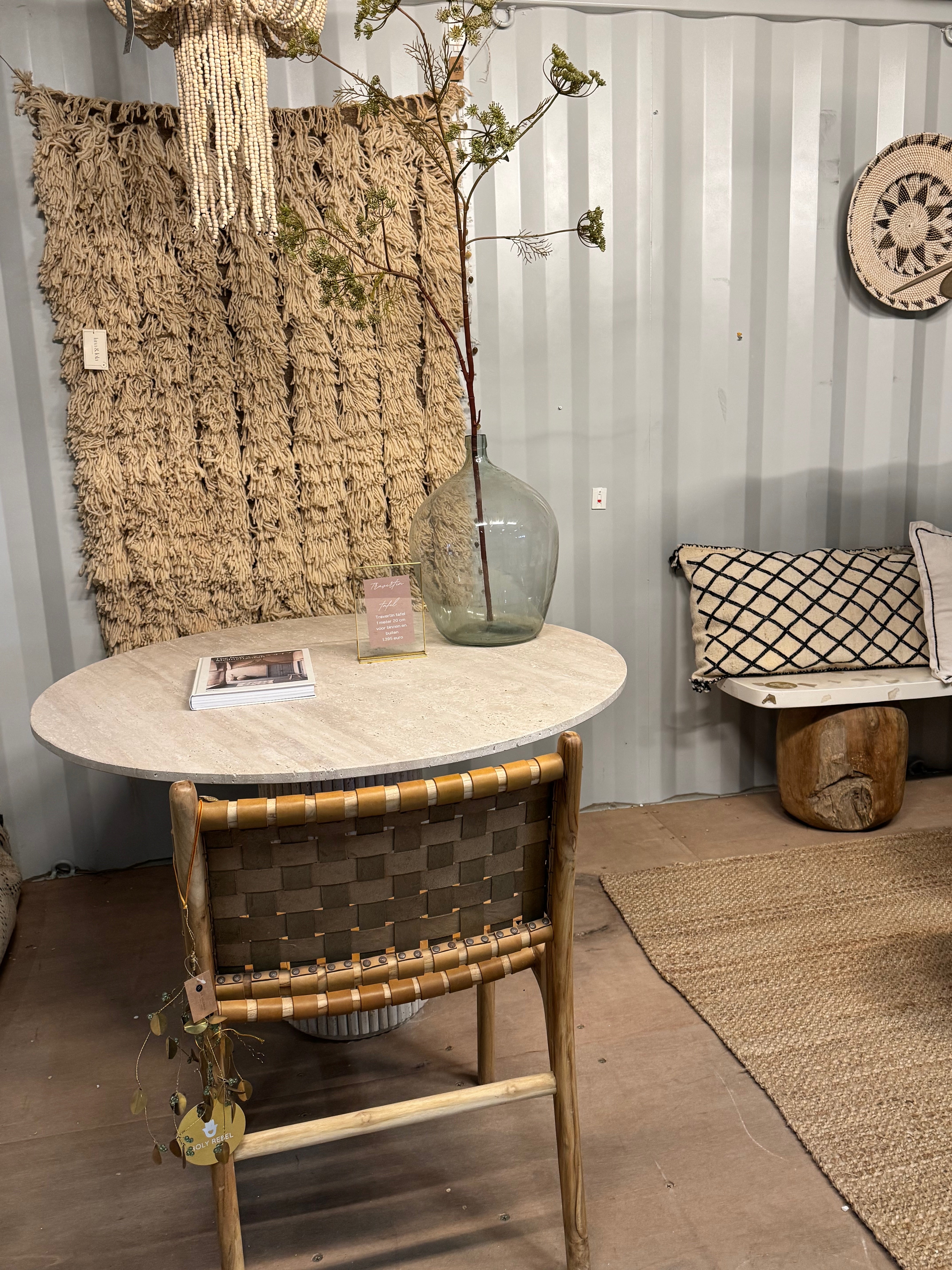 Travertine Table - Round | 120 cm