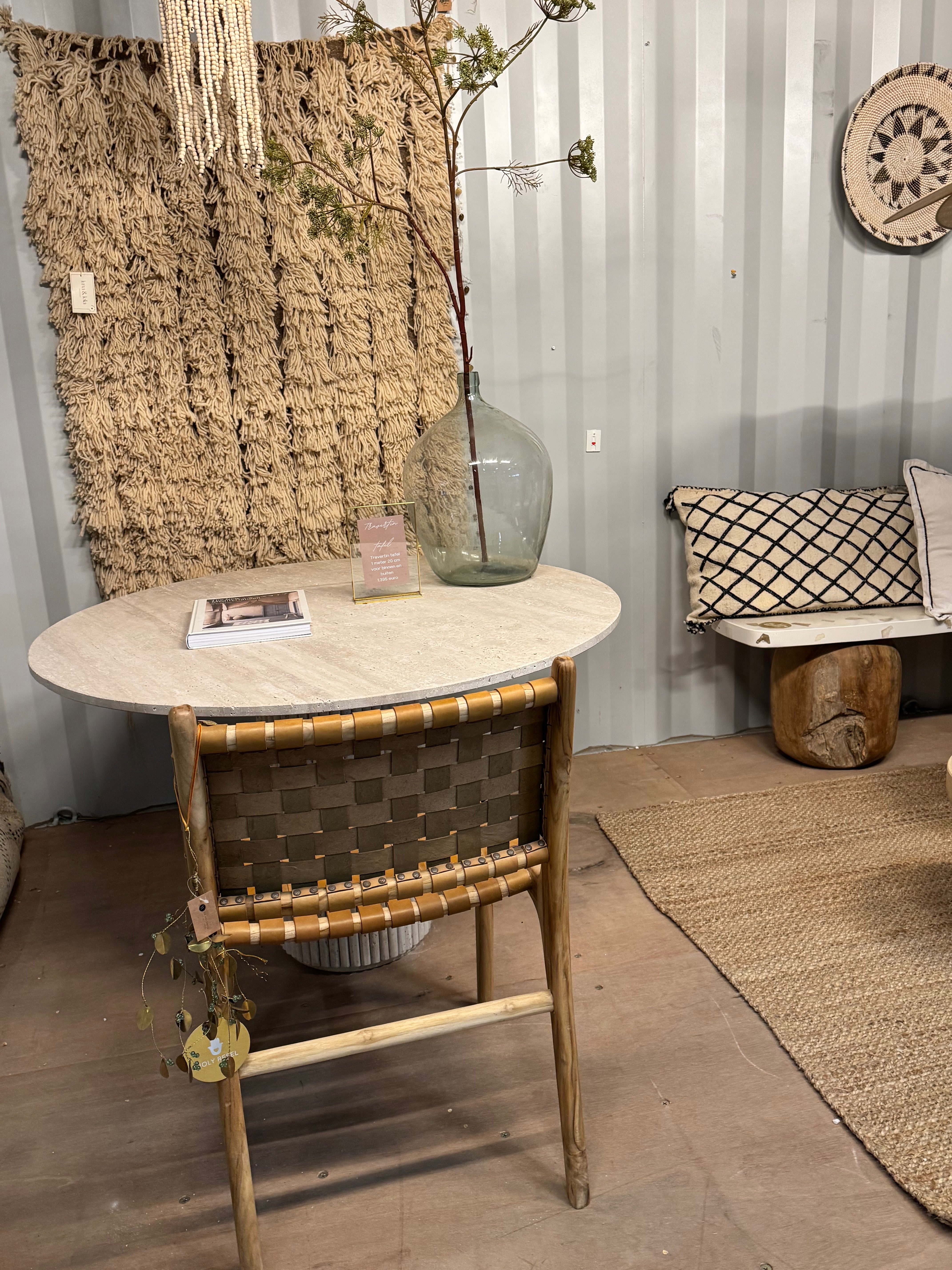 Travertine Table - Round | 120 cm