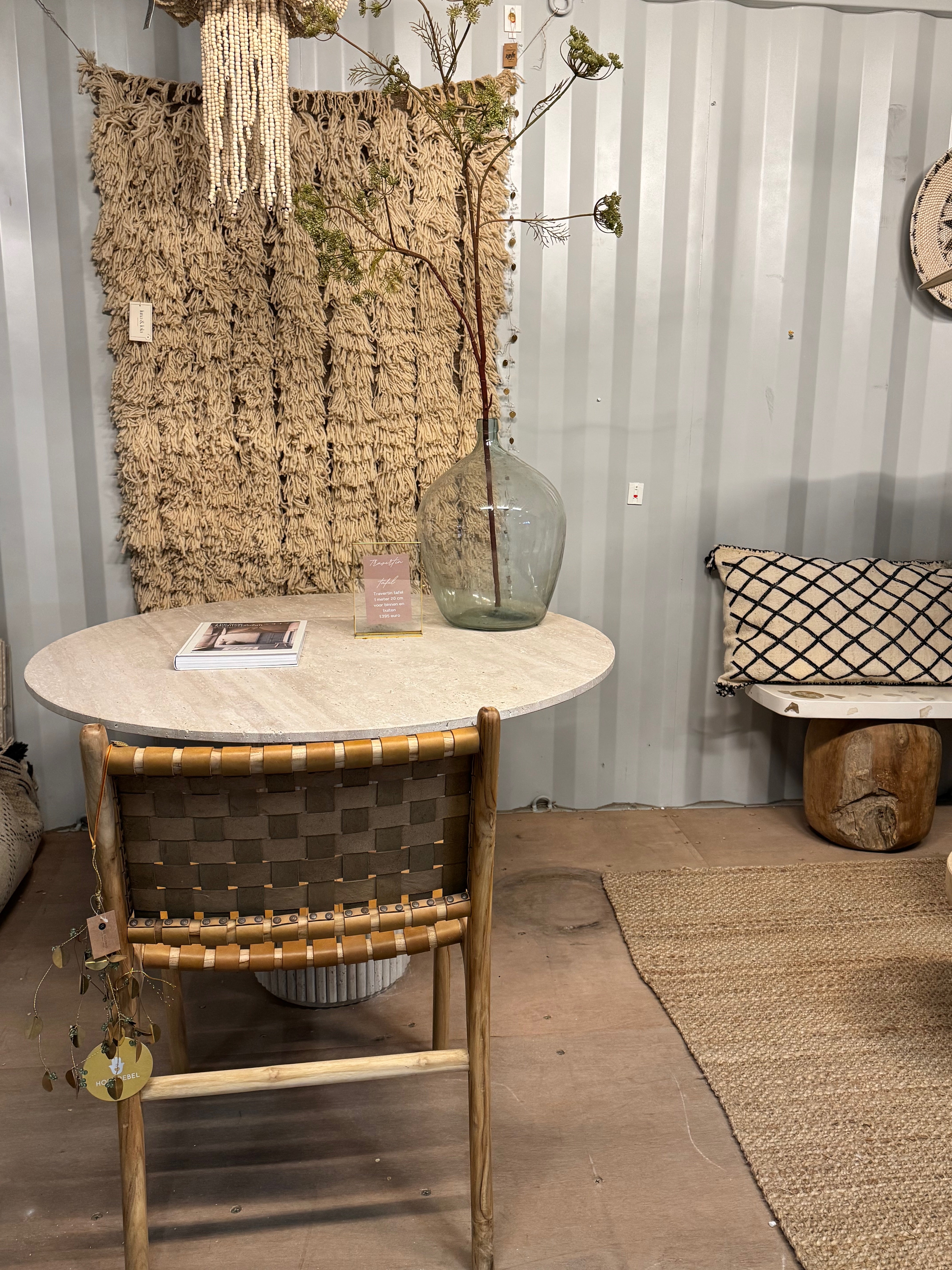 Travertine Table - Round | 120 cm