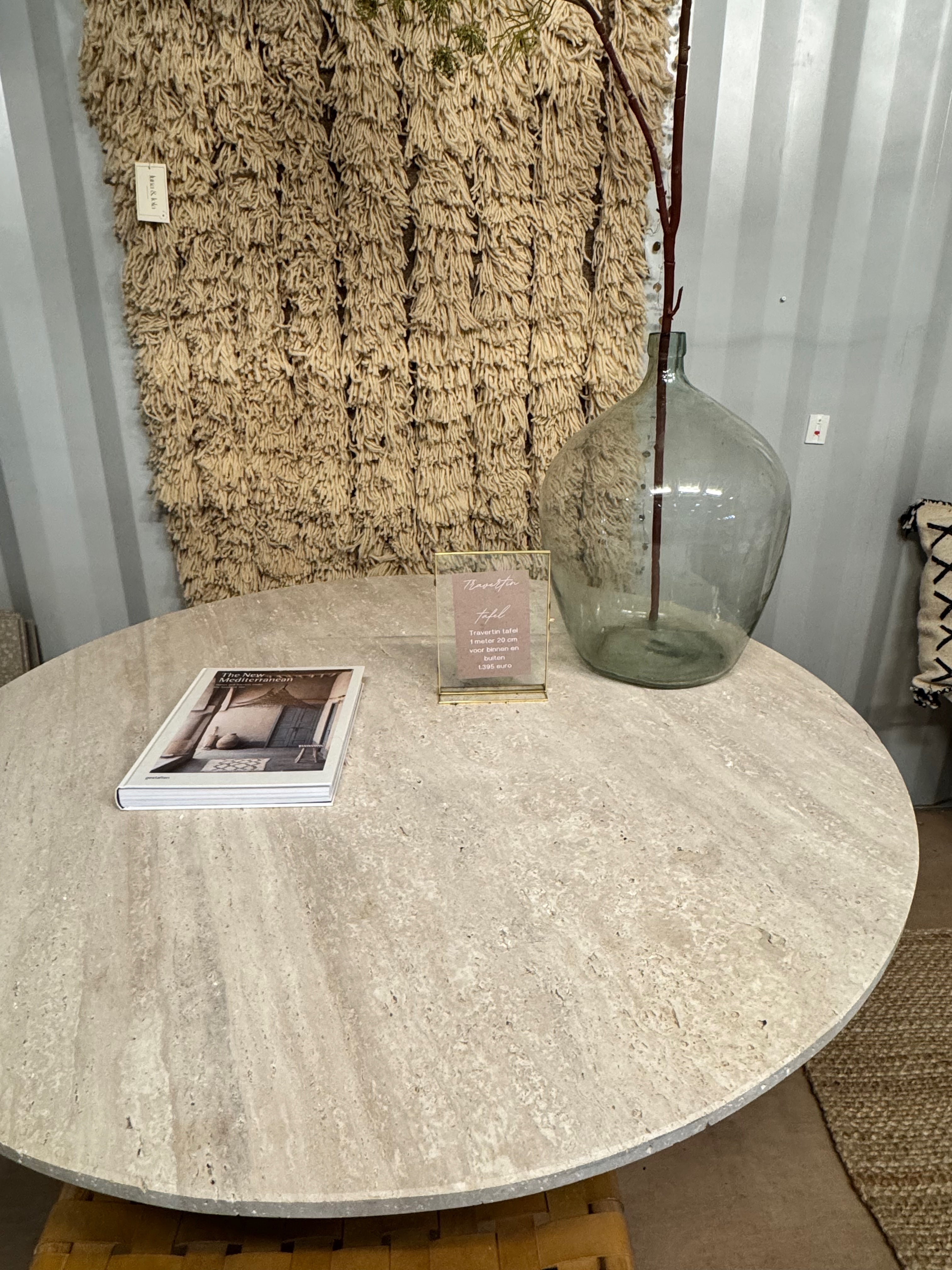 Travertine Table - Round | 120 cm