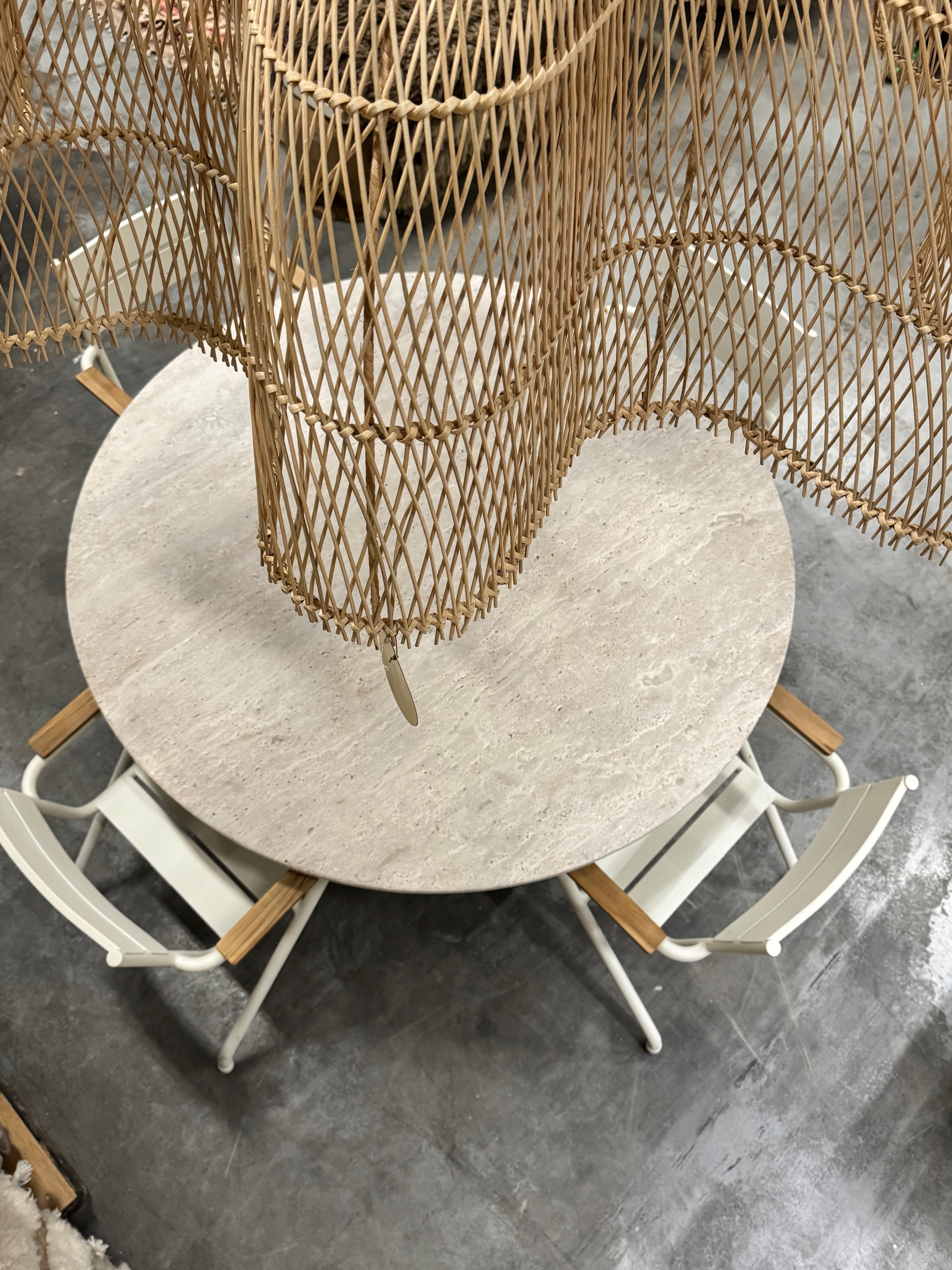 Travertine Table - Round | 140 cm
