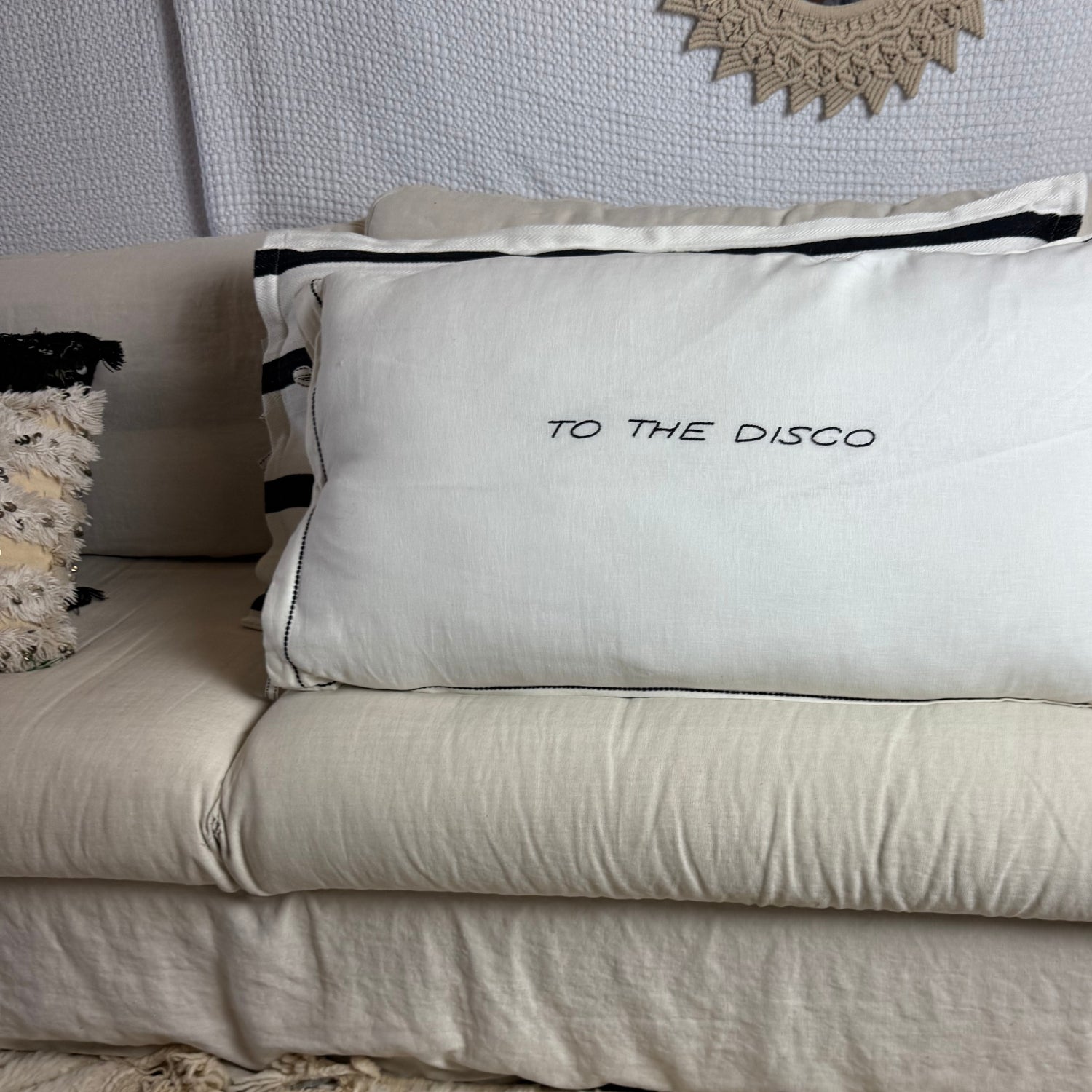 Linnen Pillow + Filling | To The Disco | Natural