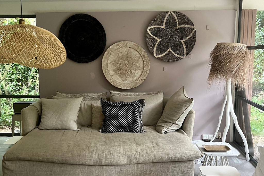 Organic Shape Cloud Lamp (40 cm) - Natural Color | Mandala Stencils