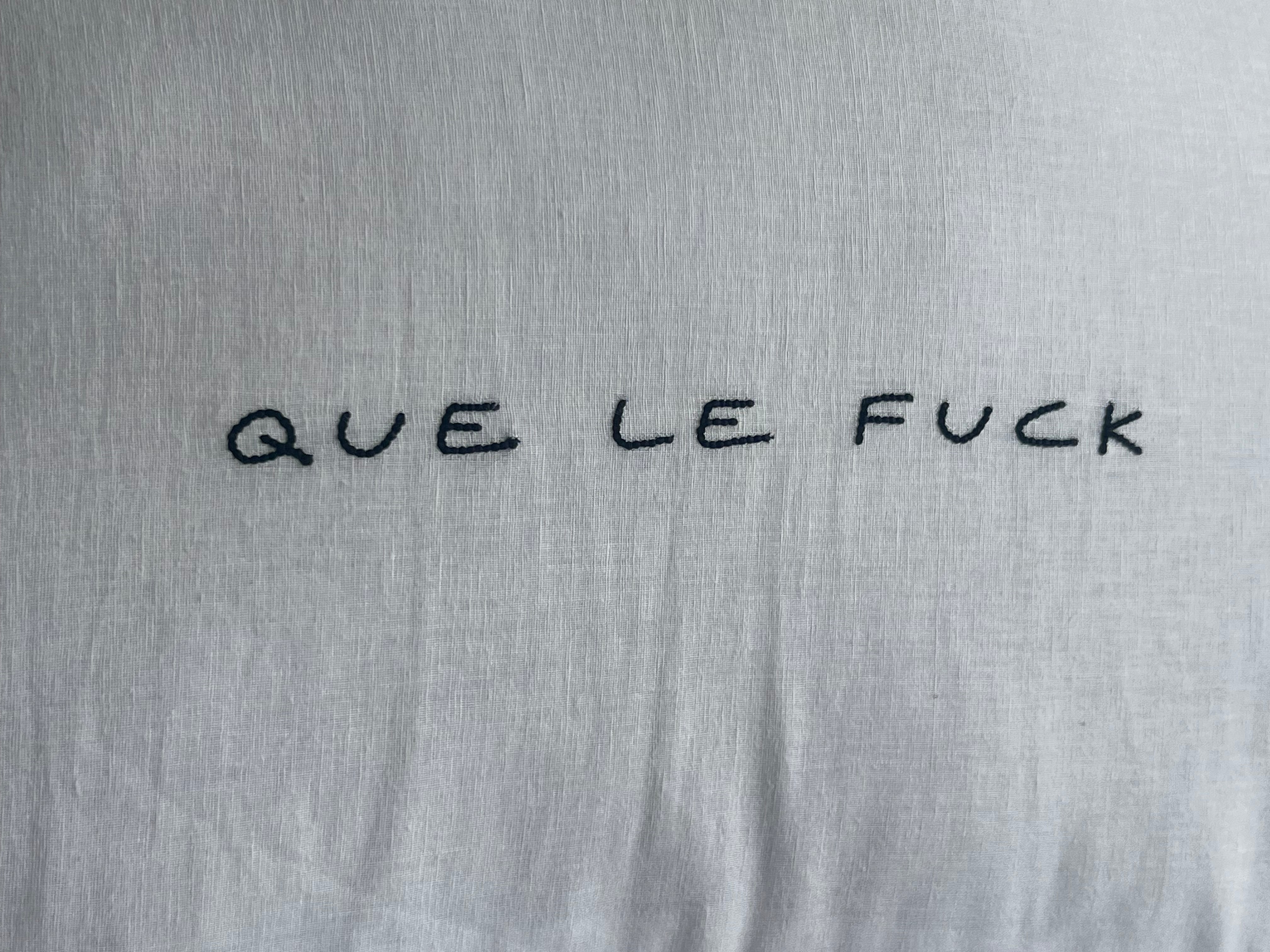 Linnen Pillow + Filling | Que Le Fuck | White