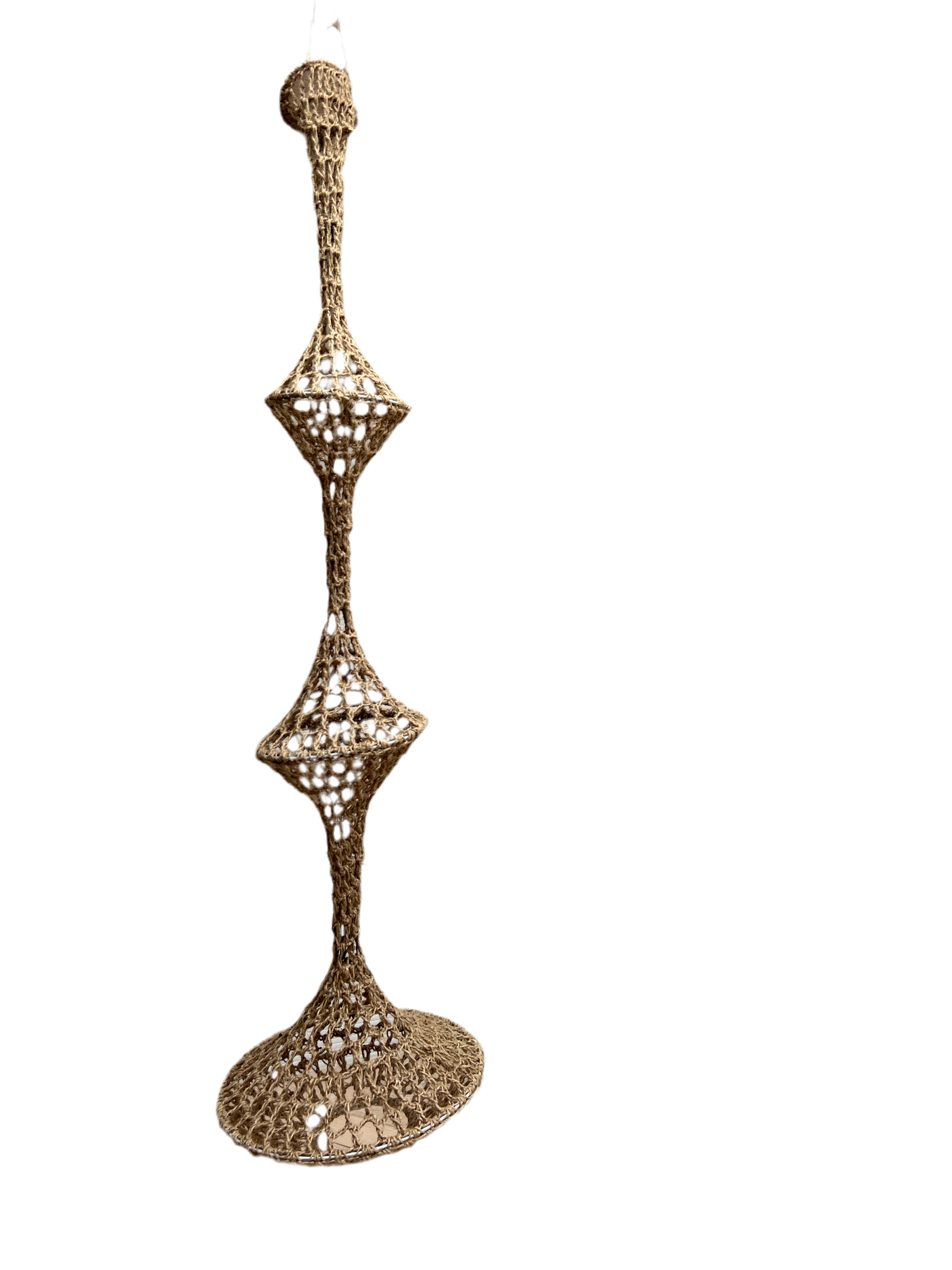Organic Hand-Crocheted Hanging Object | Mandala Stencils
