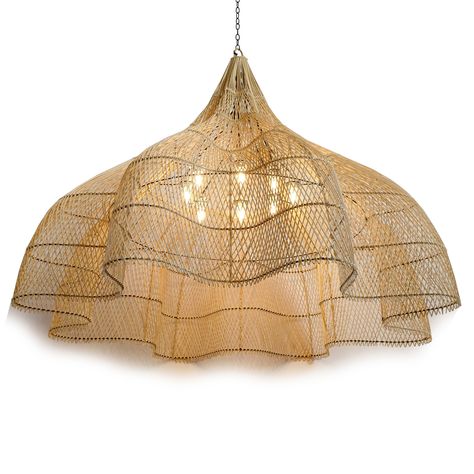 XL Handcrafted Rattan Lamp - Flower | Black | 150 cm