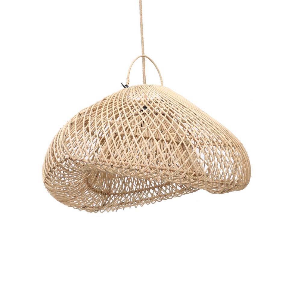XL Handcrafted Rattan Lamp - Cloud | Natural | 40 cm