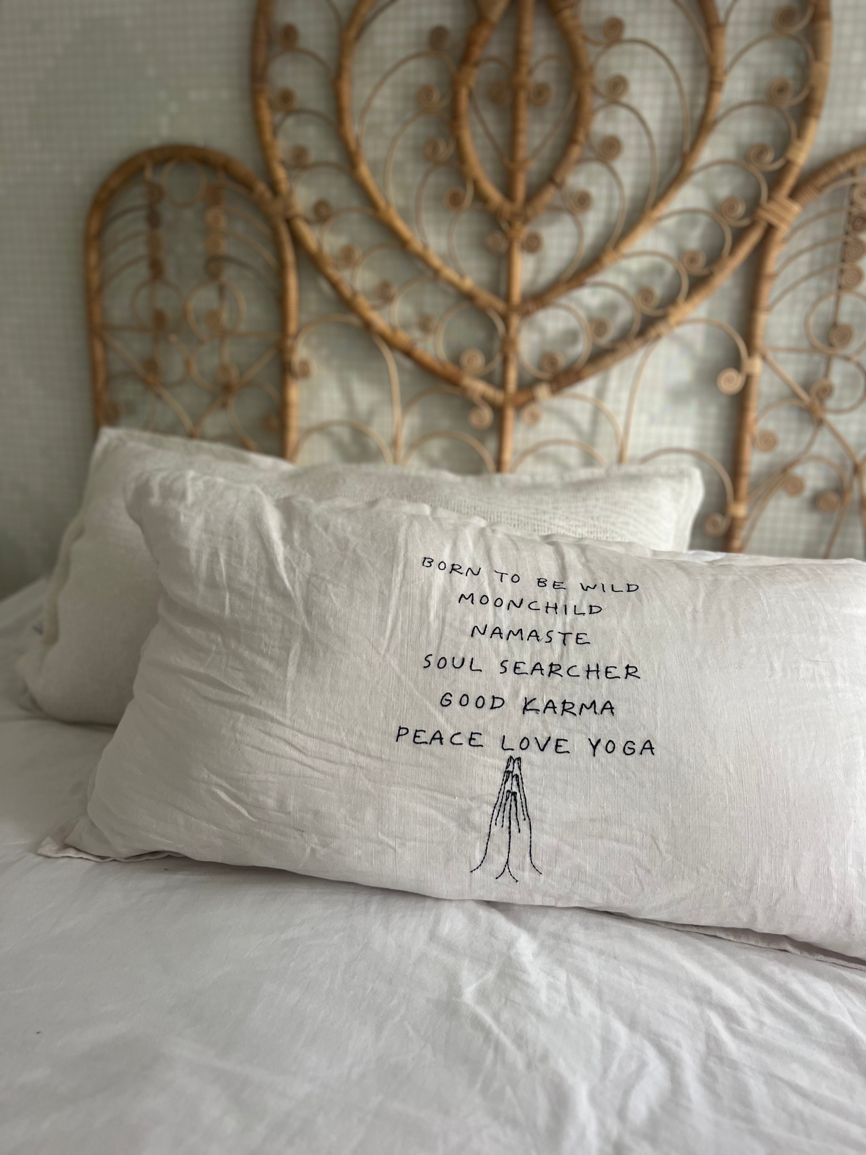 Linnen Pillow + Filling | Born To Be Wild | Natural