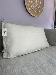 Linnen Pillow + Filling | Que Le Fuck | Natural