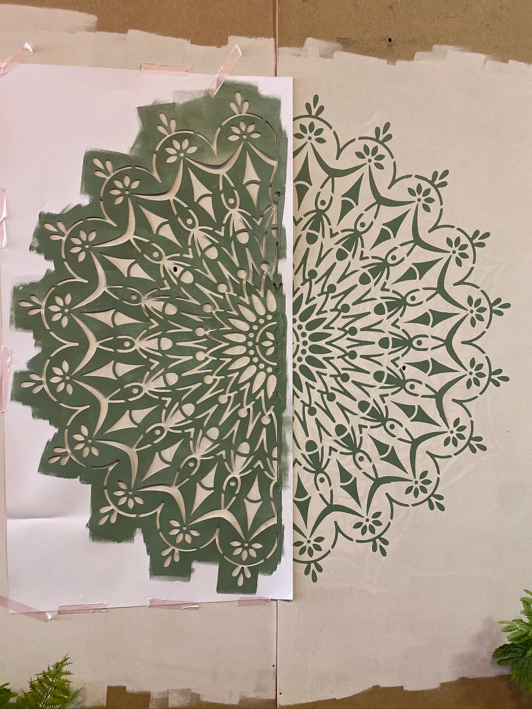 Circle of Life - XL Mandala Stencil - 130 cm