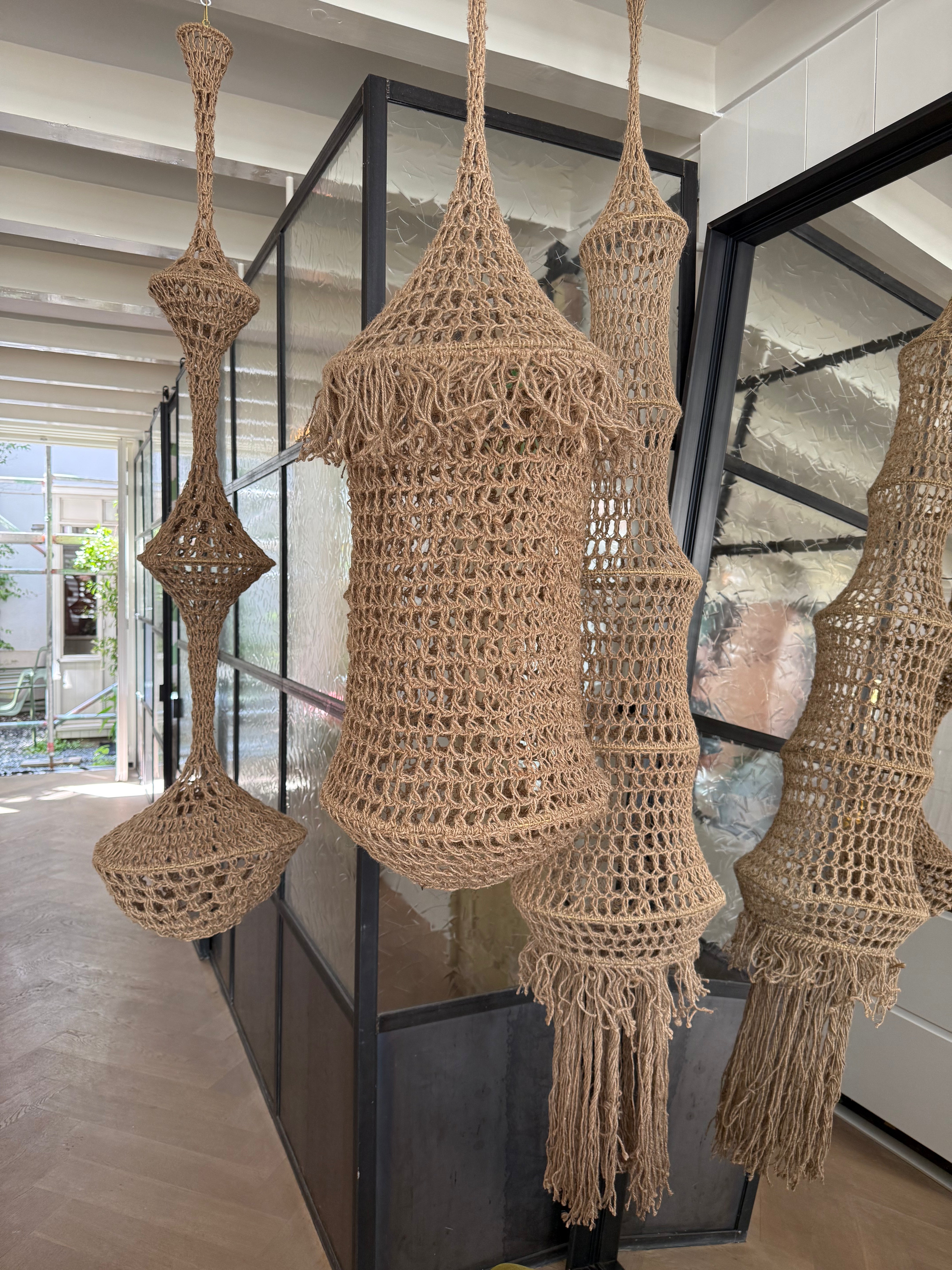Handmade Crochet Hanging  SET | Organic Object