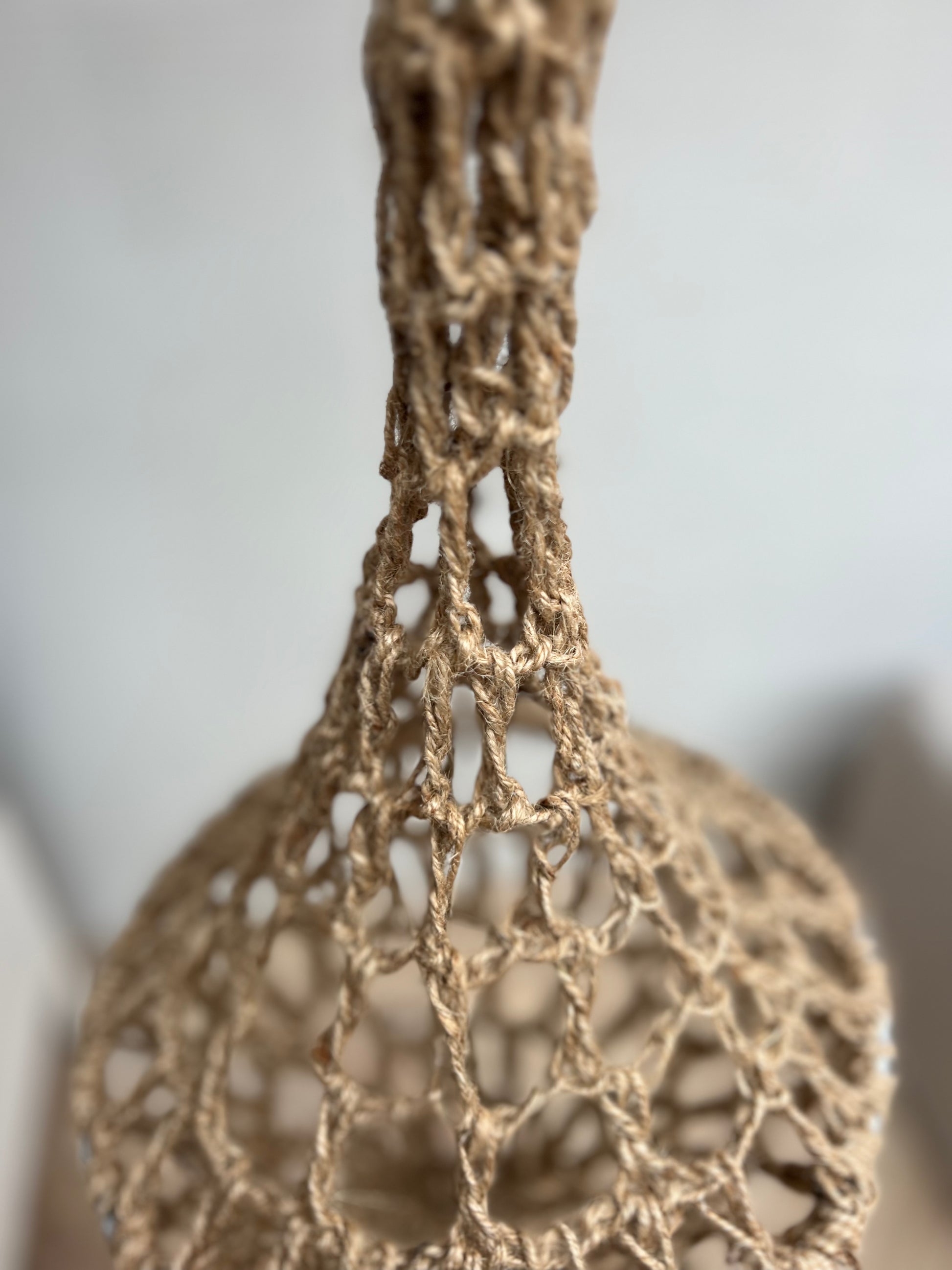 Organic Hand-Crocheted Hanging Object | Mandala Stencils