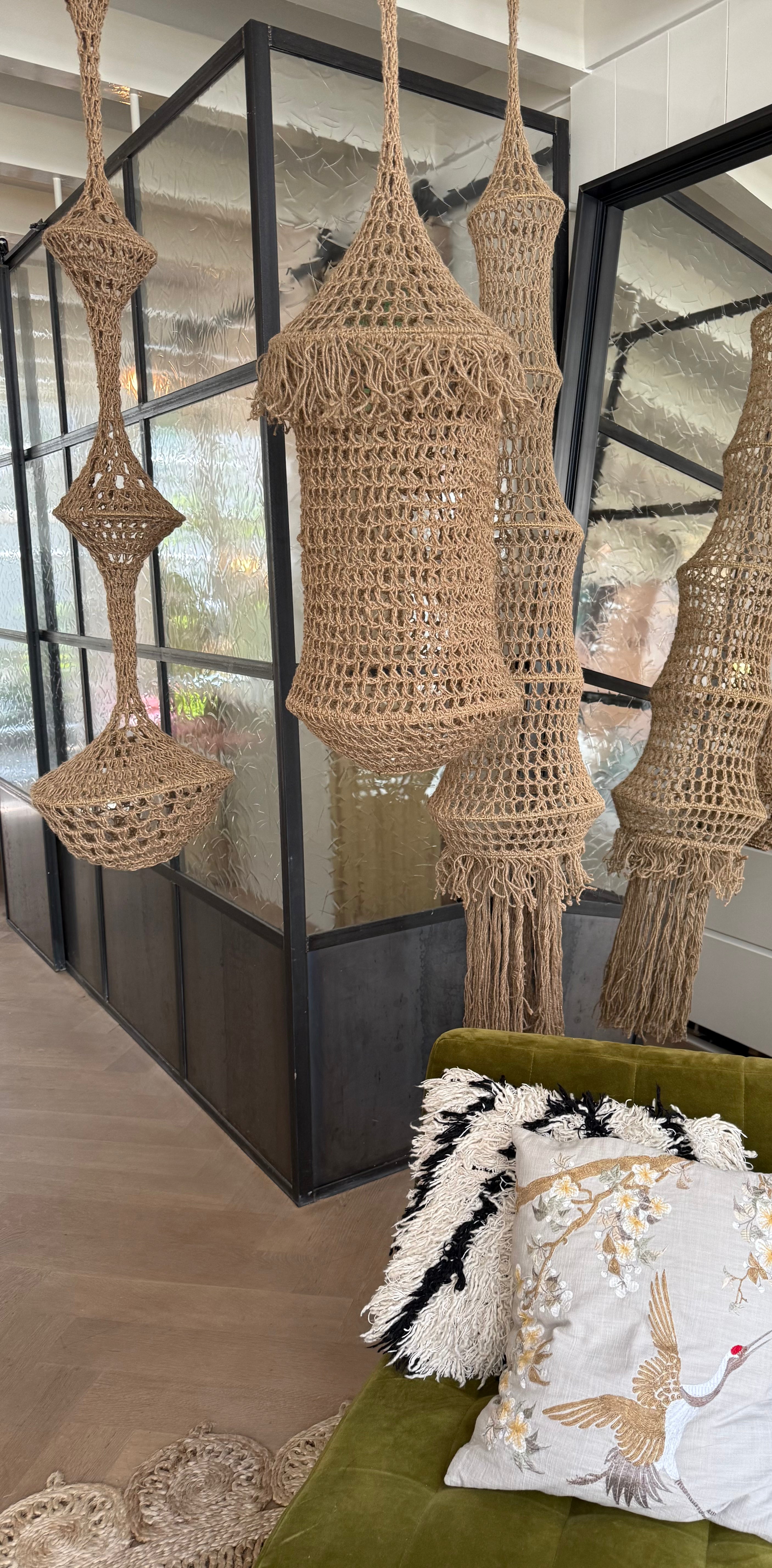 Handmade Crochet Hanging  SET | Organic Object