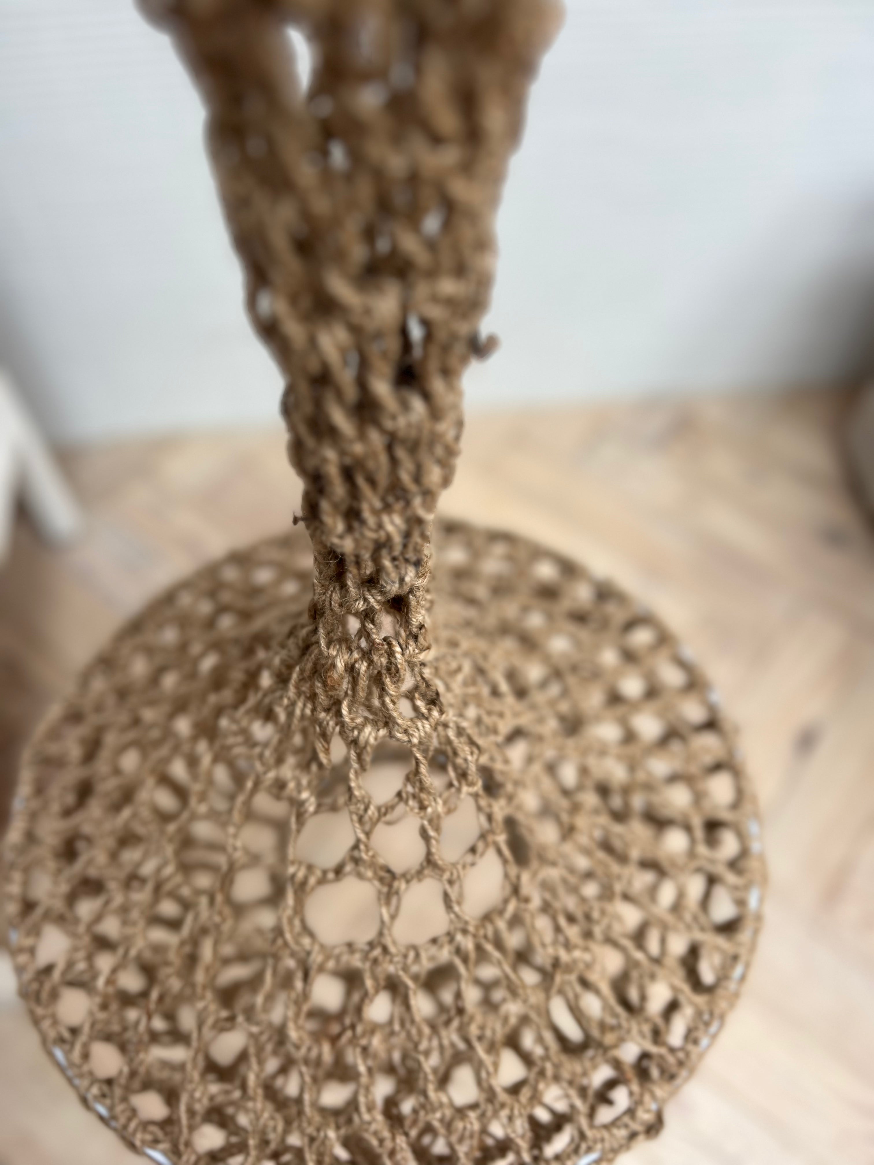 Organic Hand-Crocheted Hanging Object | Mandala Stencils