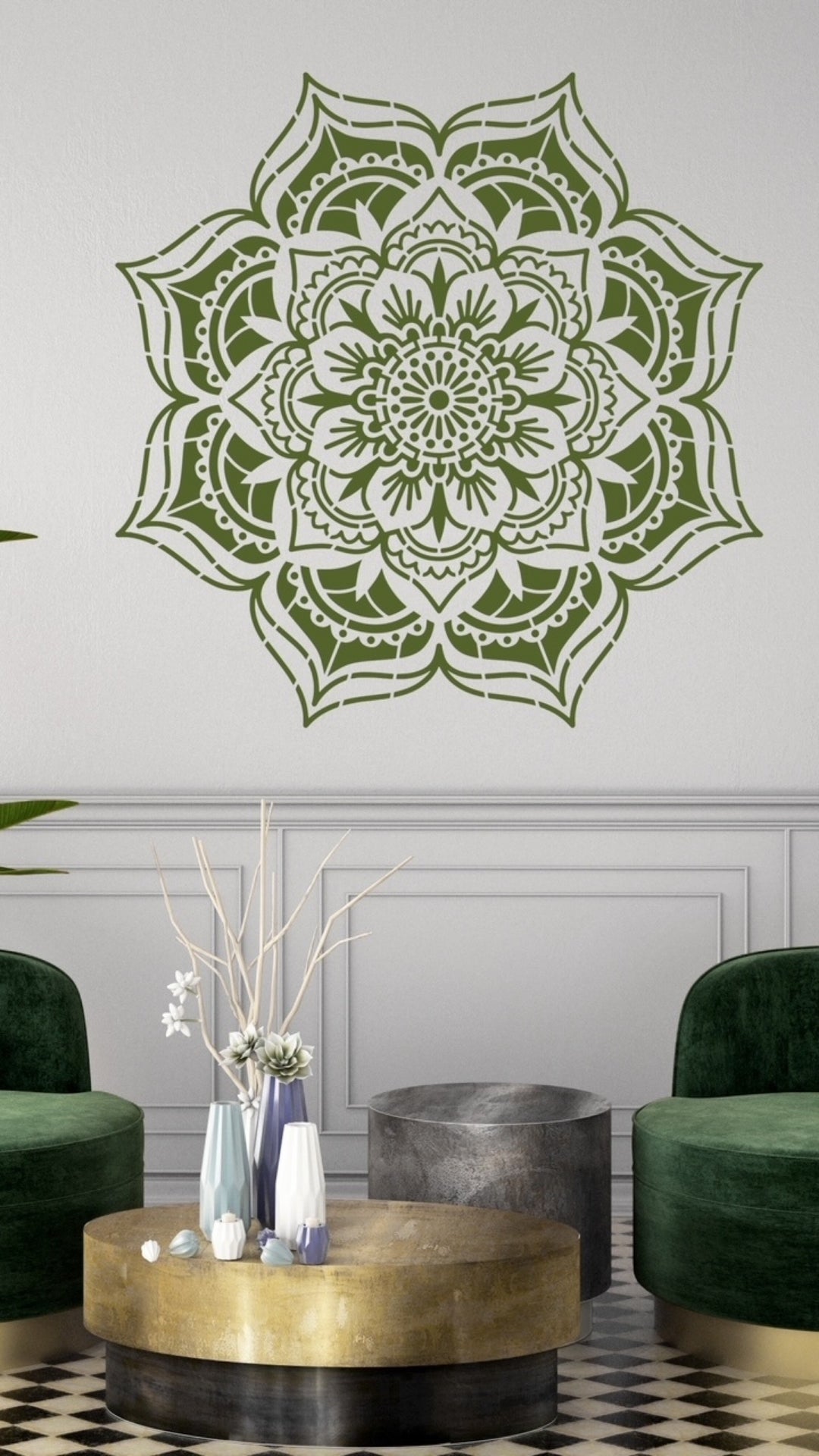 Holy Moly - XL Mandala Stencil - 130 cm
