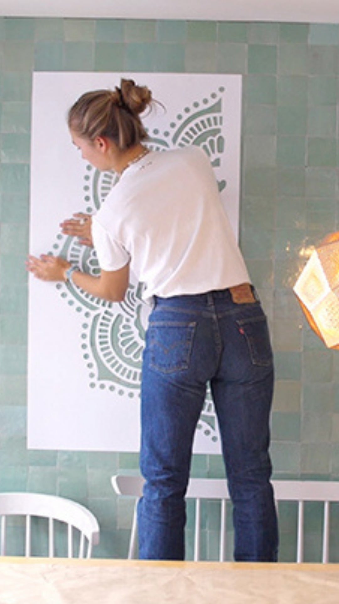 Yoga - XL Mandala Stencil - 116 cm