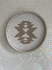 Fully Beaded Wall Basket (25 cm) - Artisan Handcrafted Decor | Mandala Stencils
