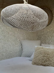 XL Handcrafted Rattan Lamp - Cloud | White | 40 cm