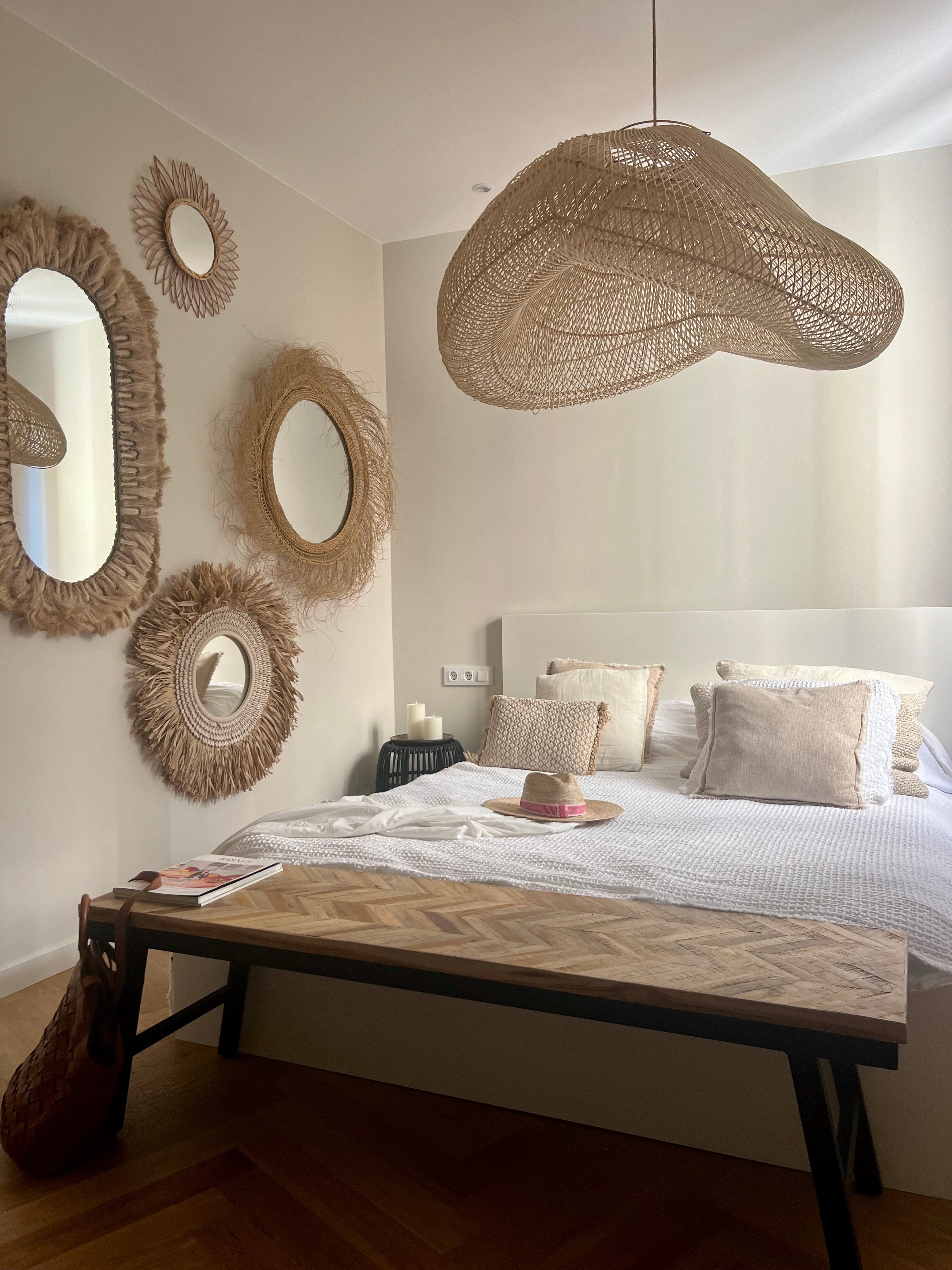 XL Handcrafted Rattan Lamp - Cloud | Natural | 100 cm