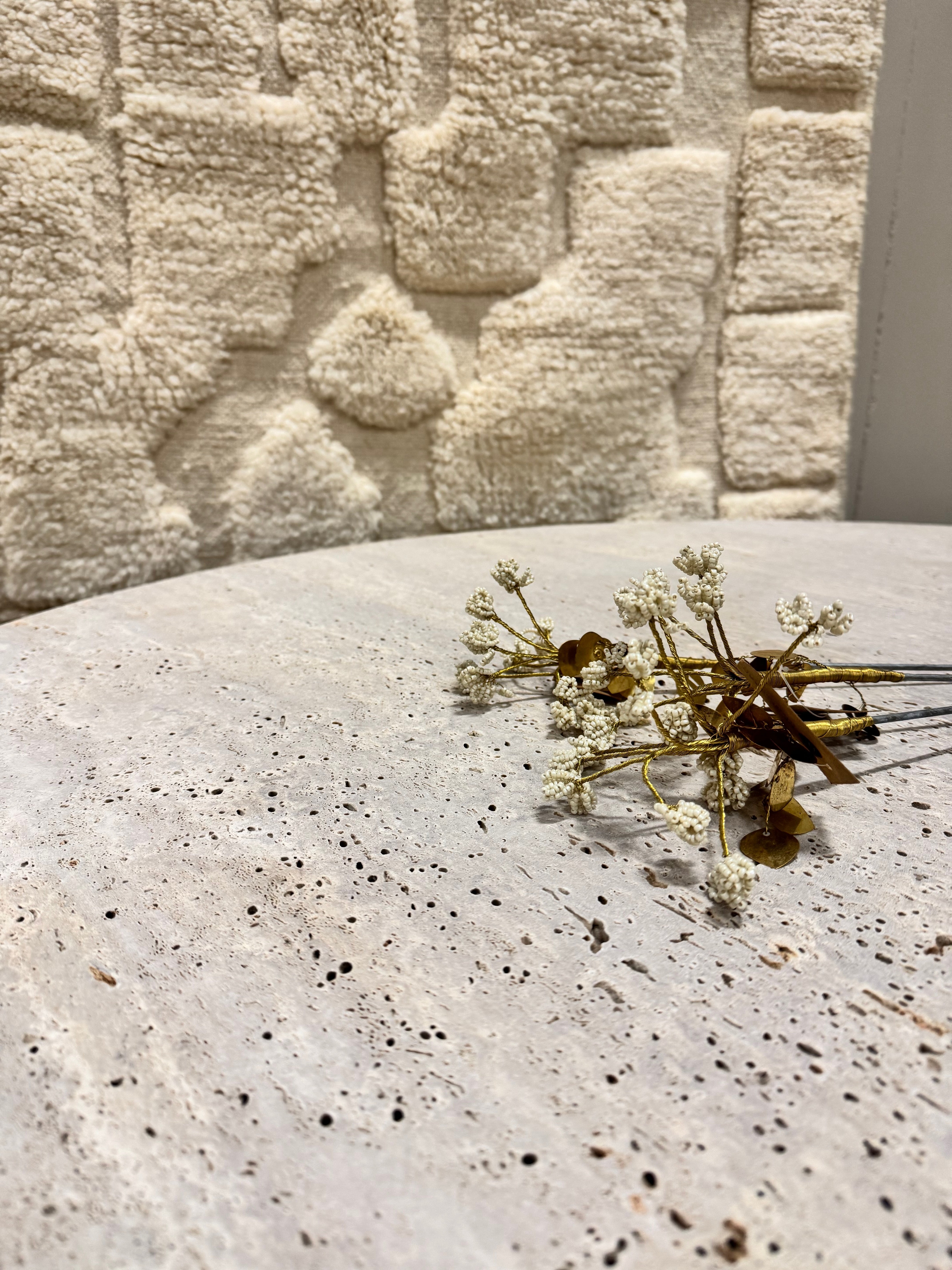Travertine Table - Round | 120 cm