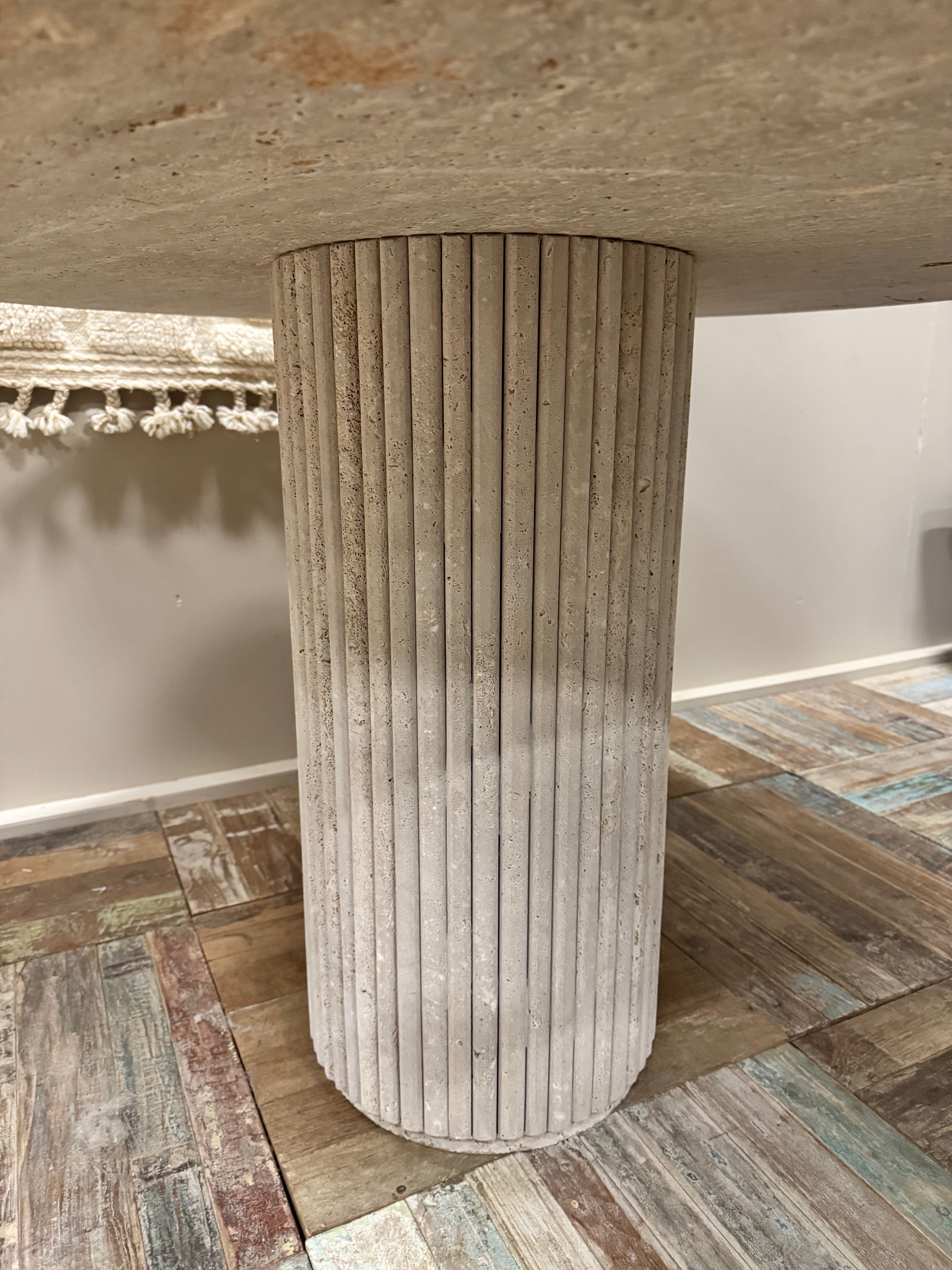 Travertine Table - Round | 120 cm