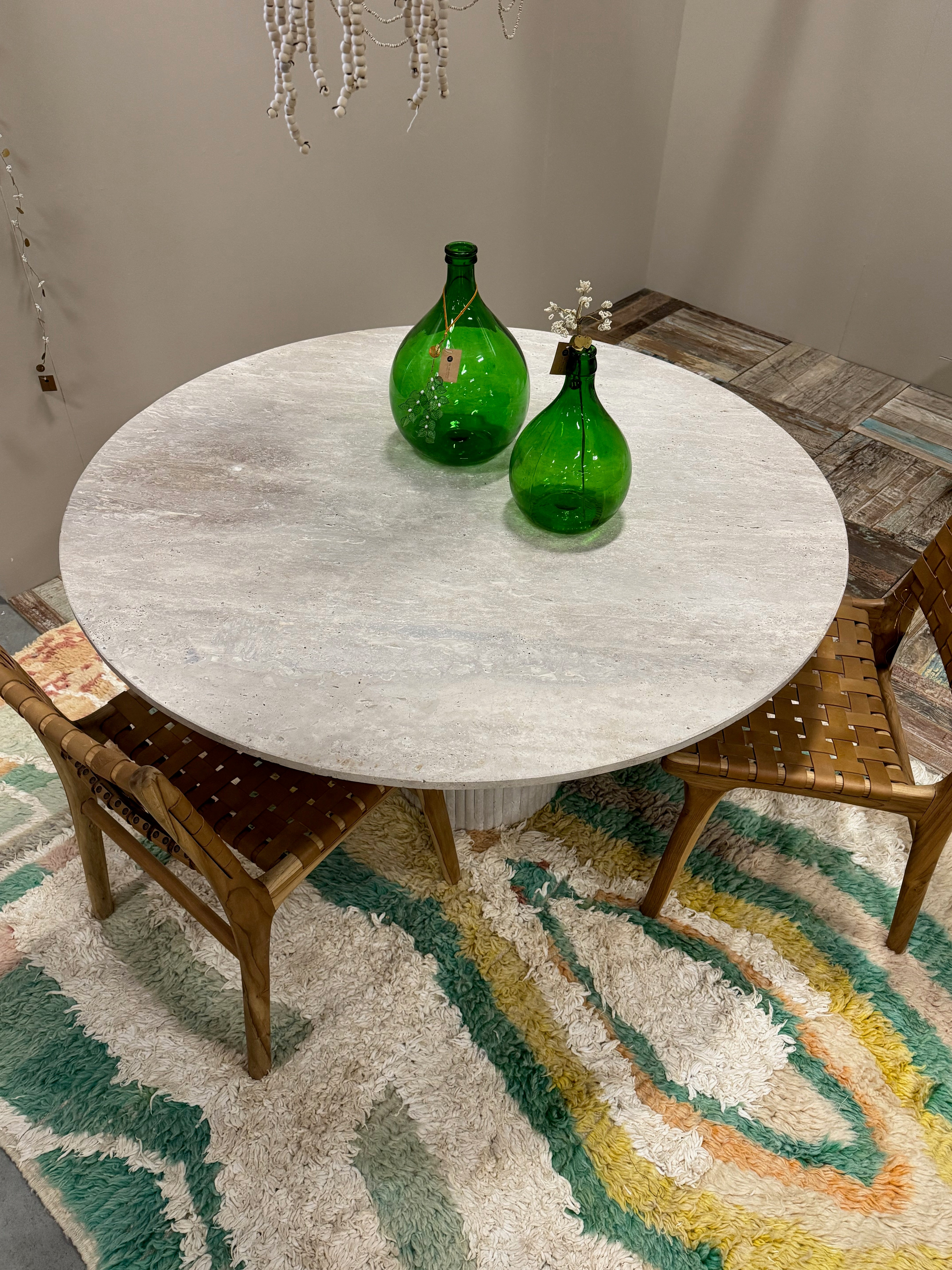 Travertine Table - Round | 140 cm