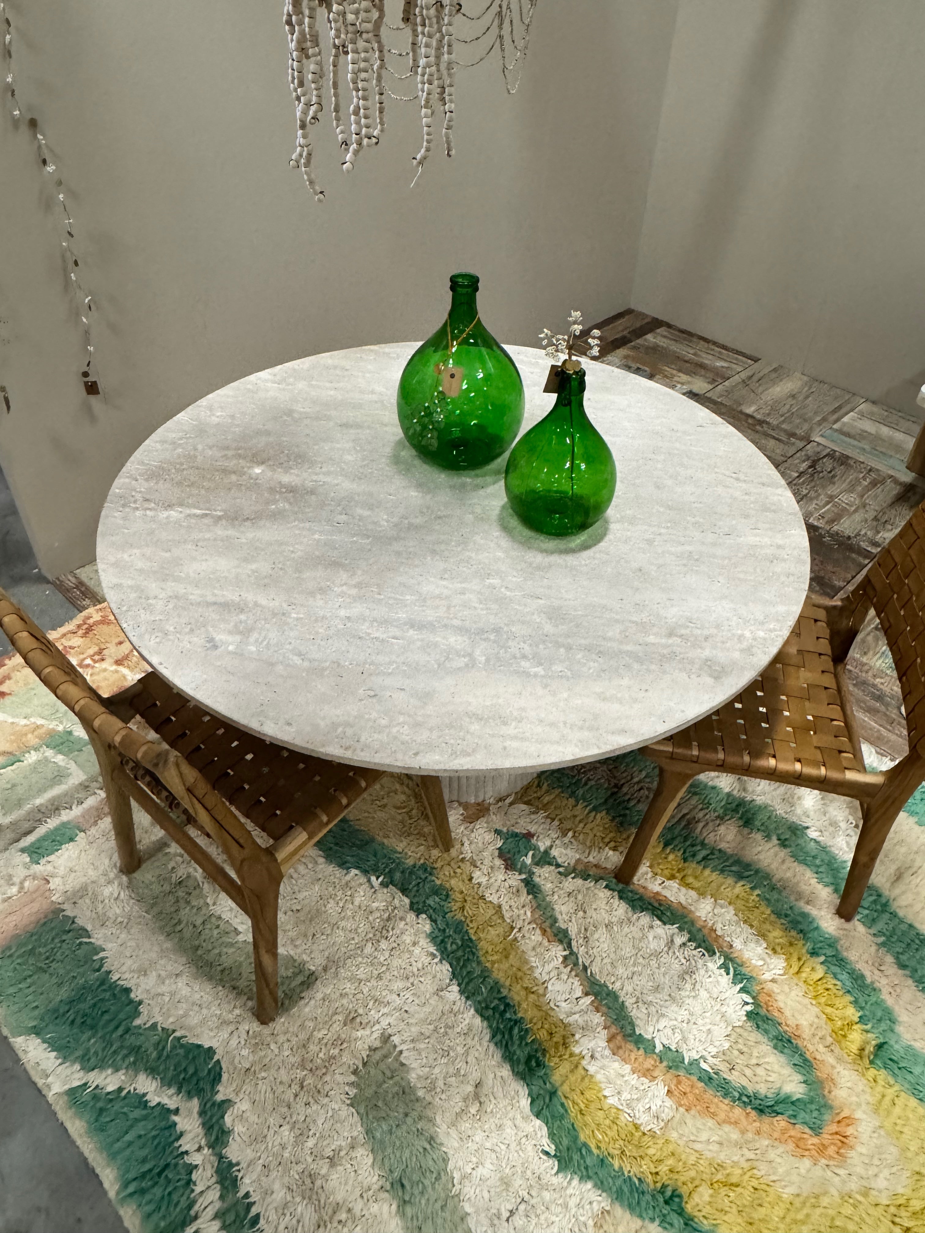 Travertine Table - Round | 140 cm