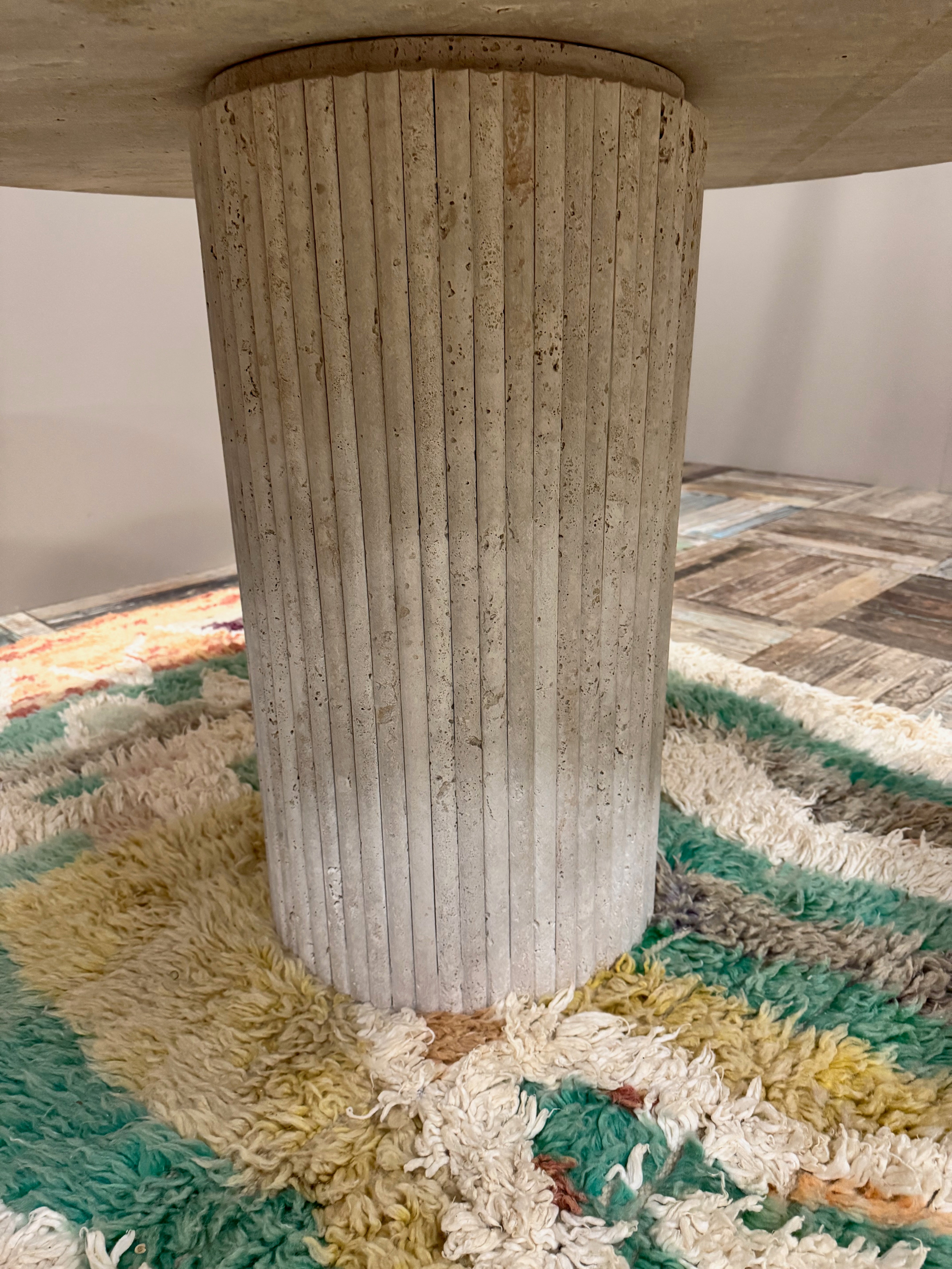 Travertine Table - Round | 140 cm