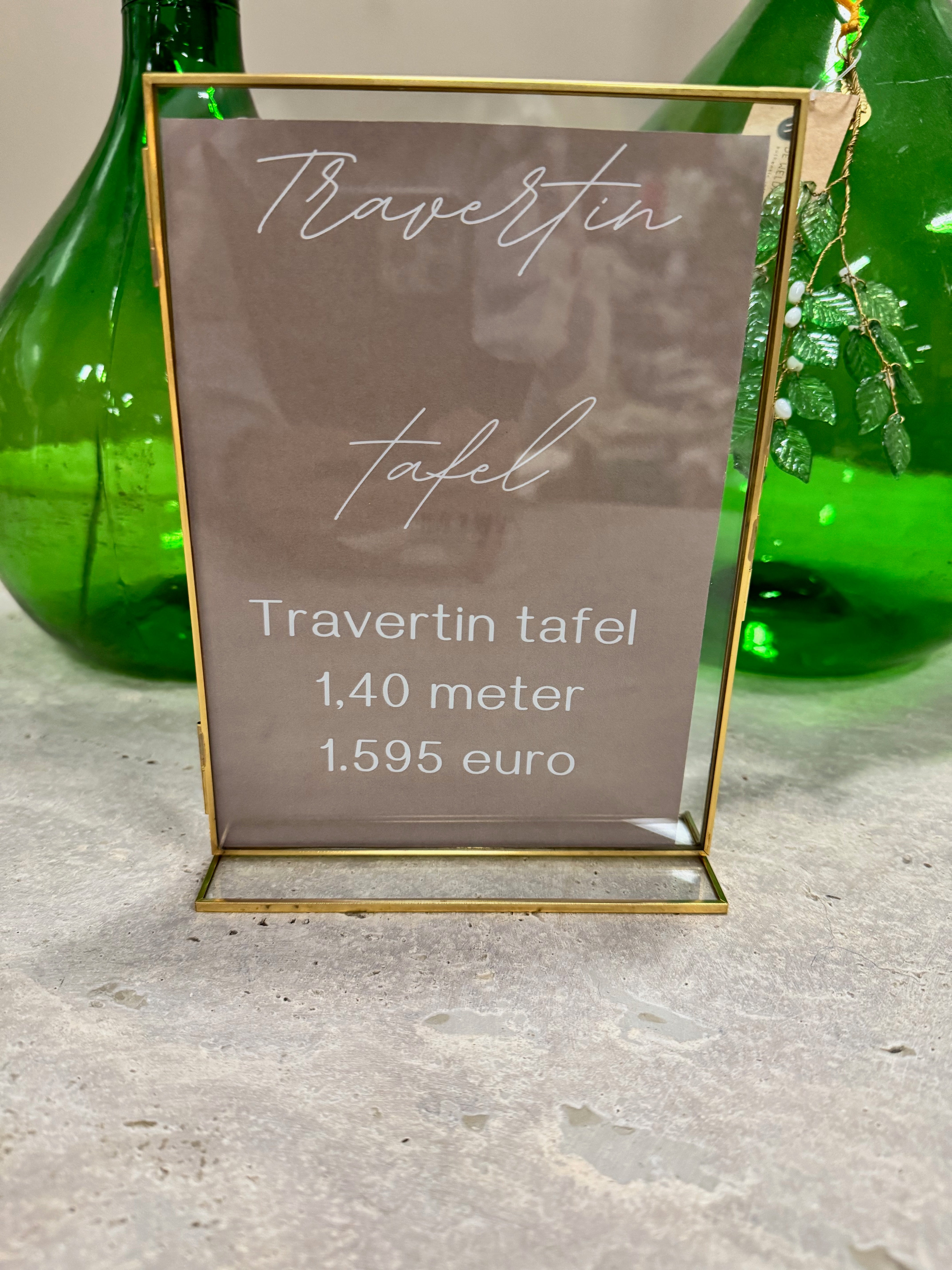Travertine Table - Round | 140 cm