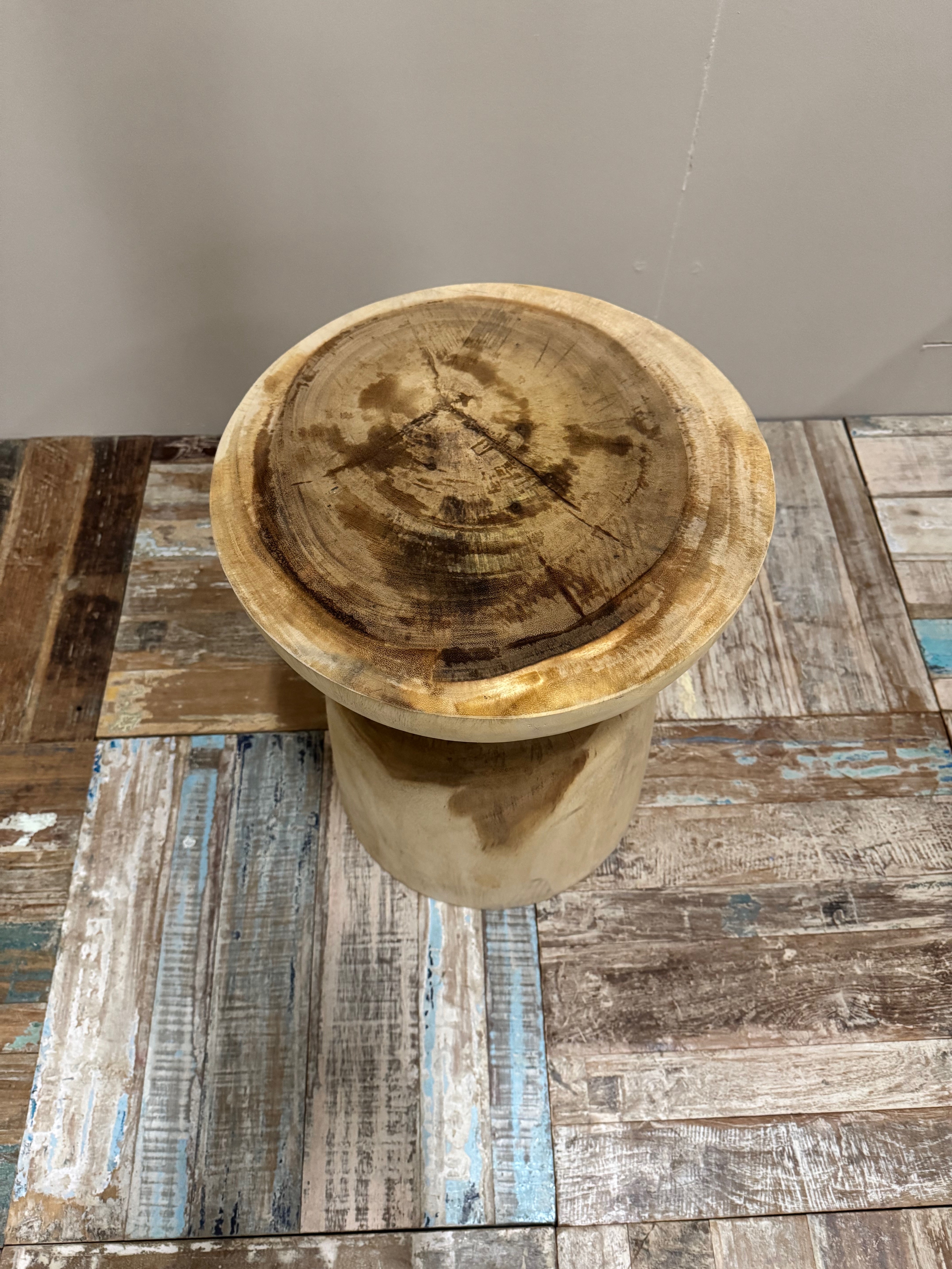 Teak Wood Stool / Side Table