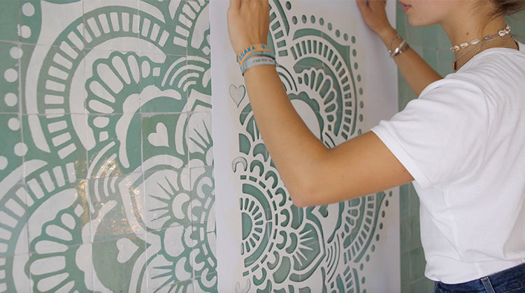 Yoga - XL Mandala Stencil - 116 cm