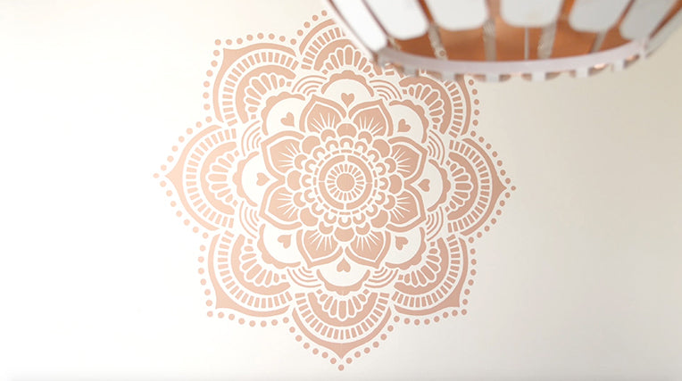 Yoga - XL Mandala Stencil - 116 cm