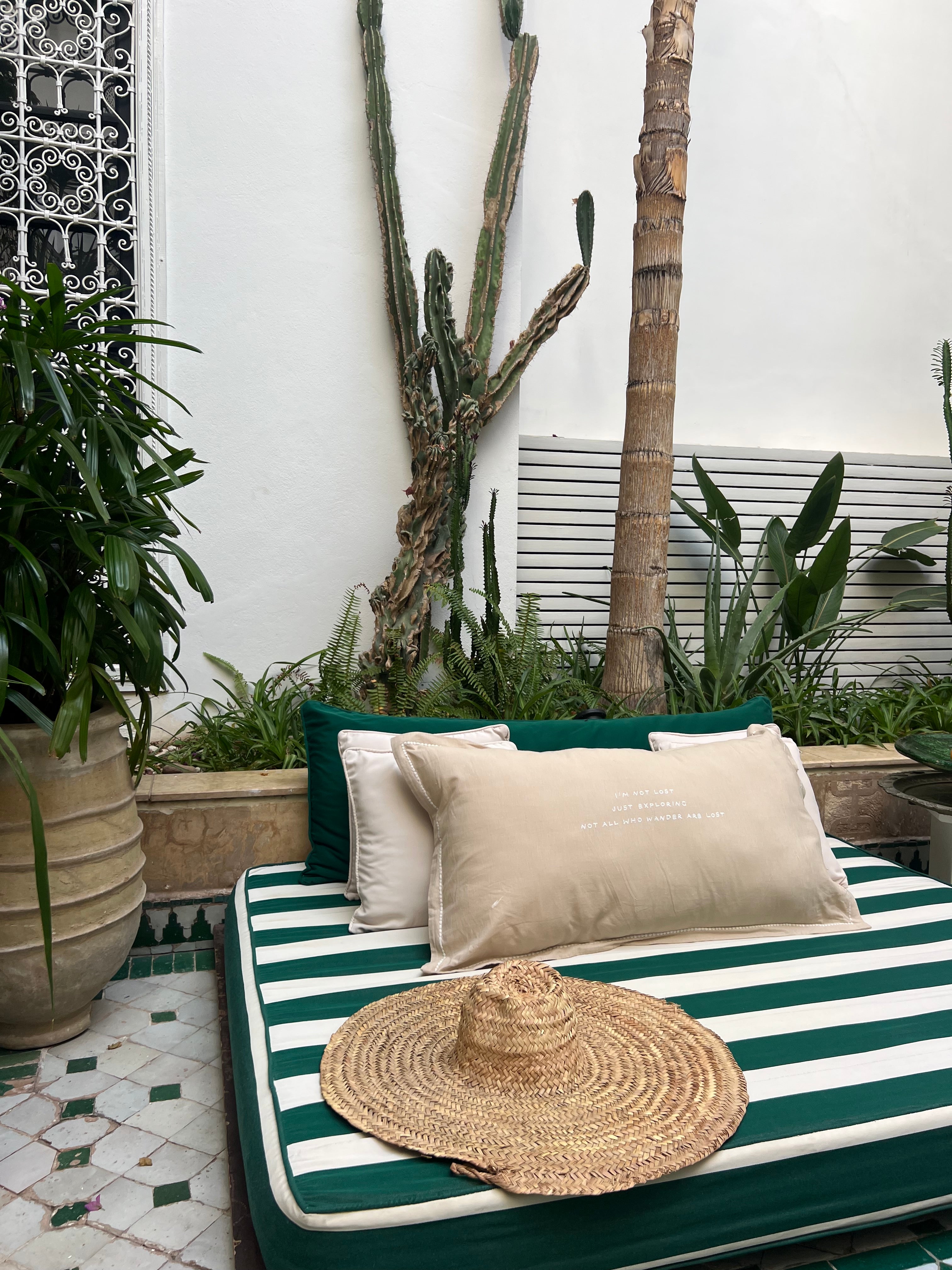 Linnen Pillow + Filling | I'm Not Lost | Natural