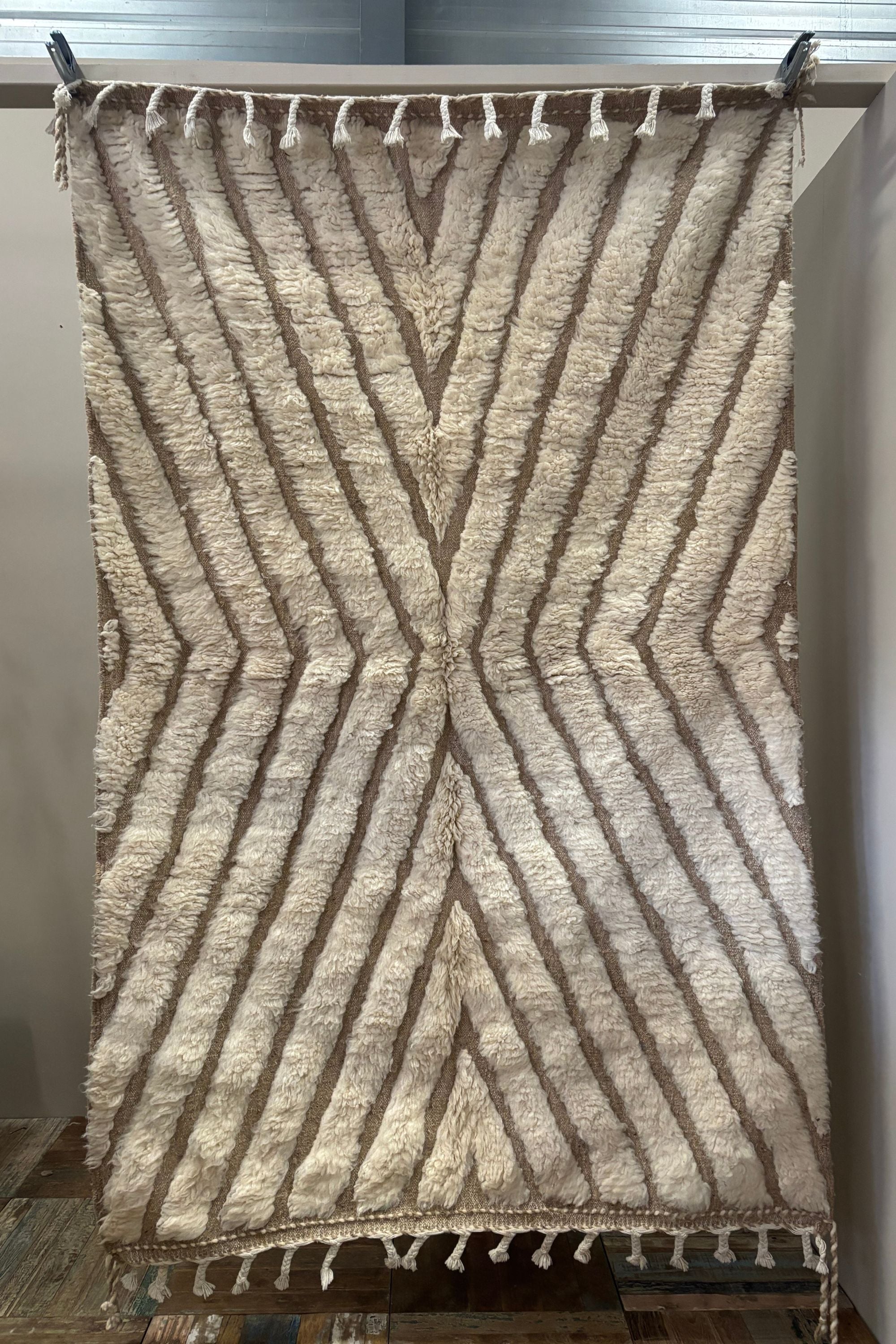 Tapijt naturel/gebroken wit - 100% Wol | uniek exemplaar