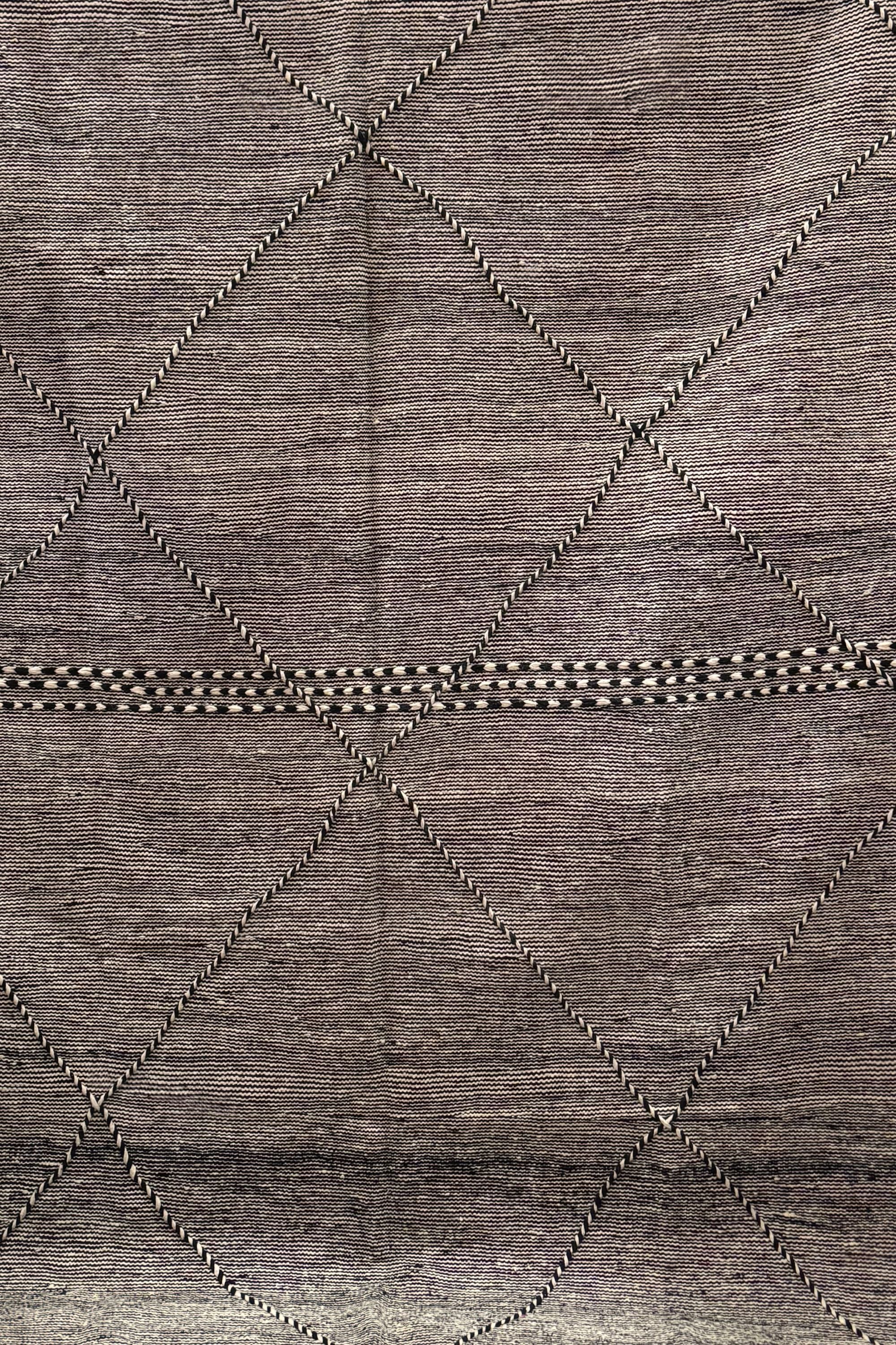 Tapijt zwart wit -100% Wol | zwart wit