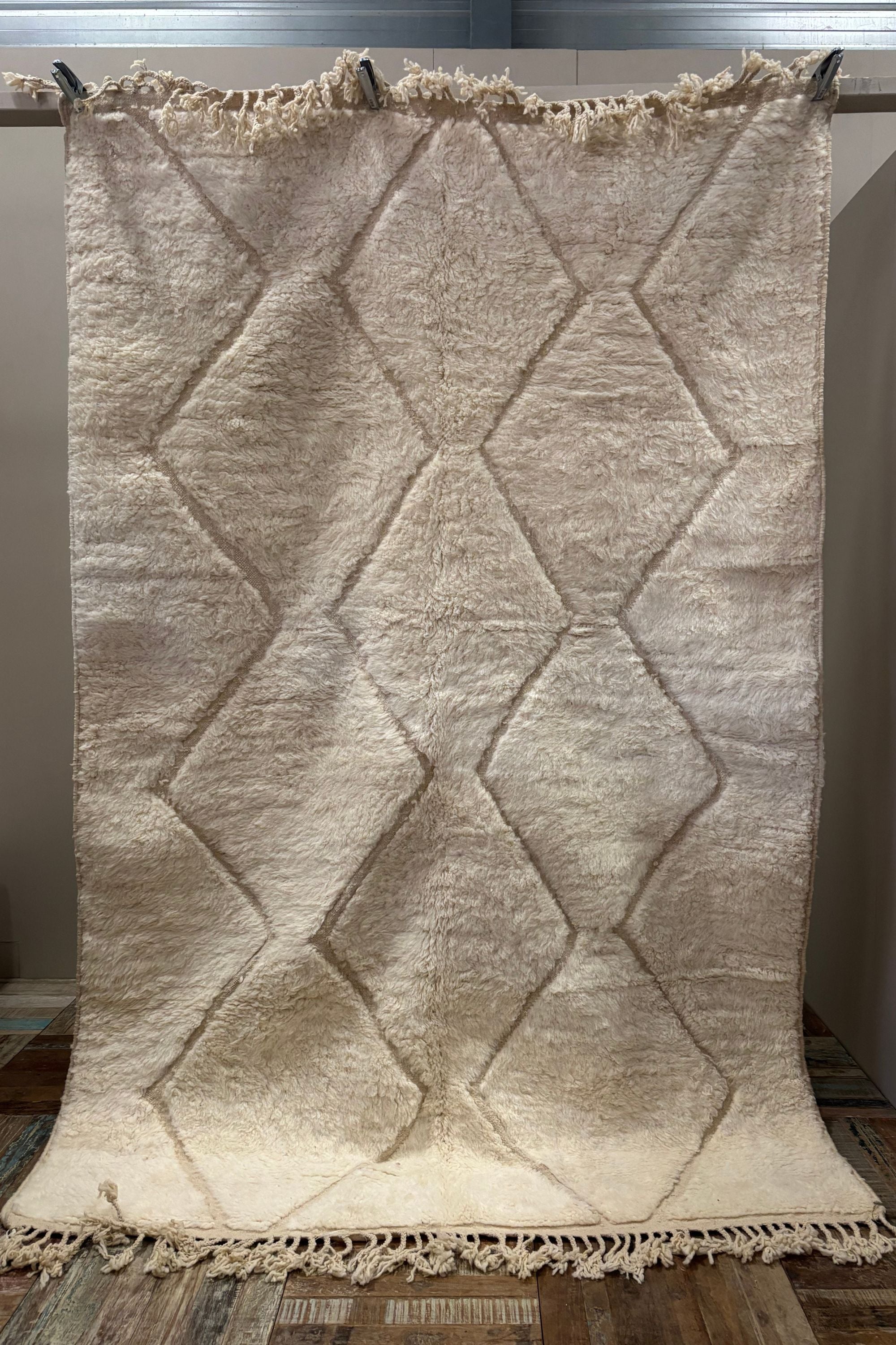 Tapijt creme - 100% Wool | uniek exemplaar