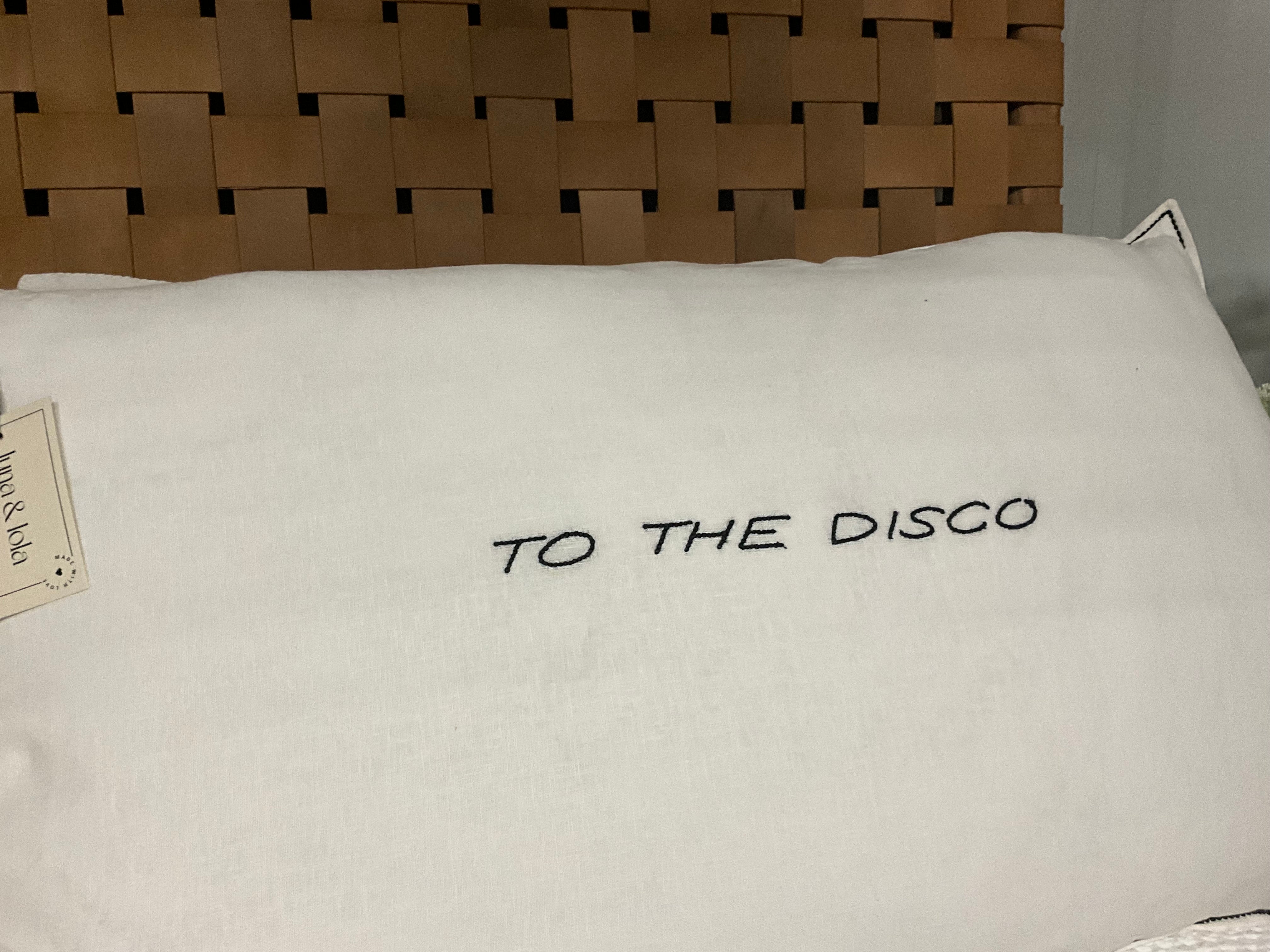 Linnen Pillow + Filling | To The Disco | White