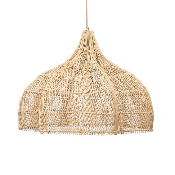 XL Handcrafted Rattan Lamp - Flower | Natural | 150 cm