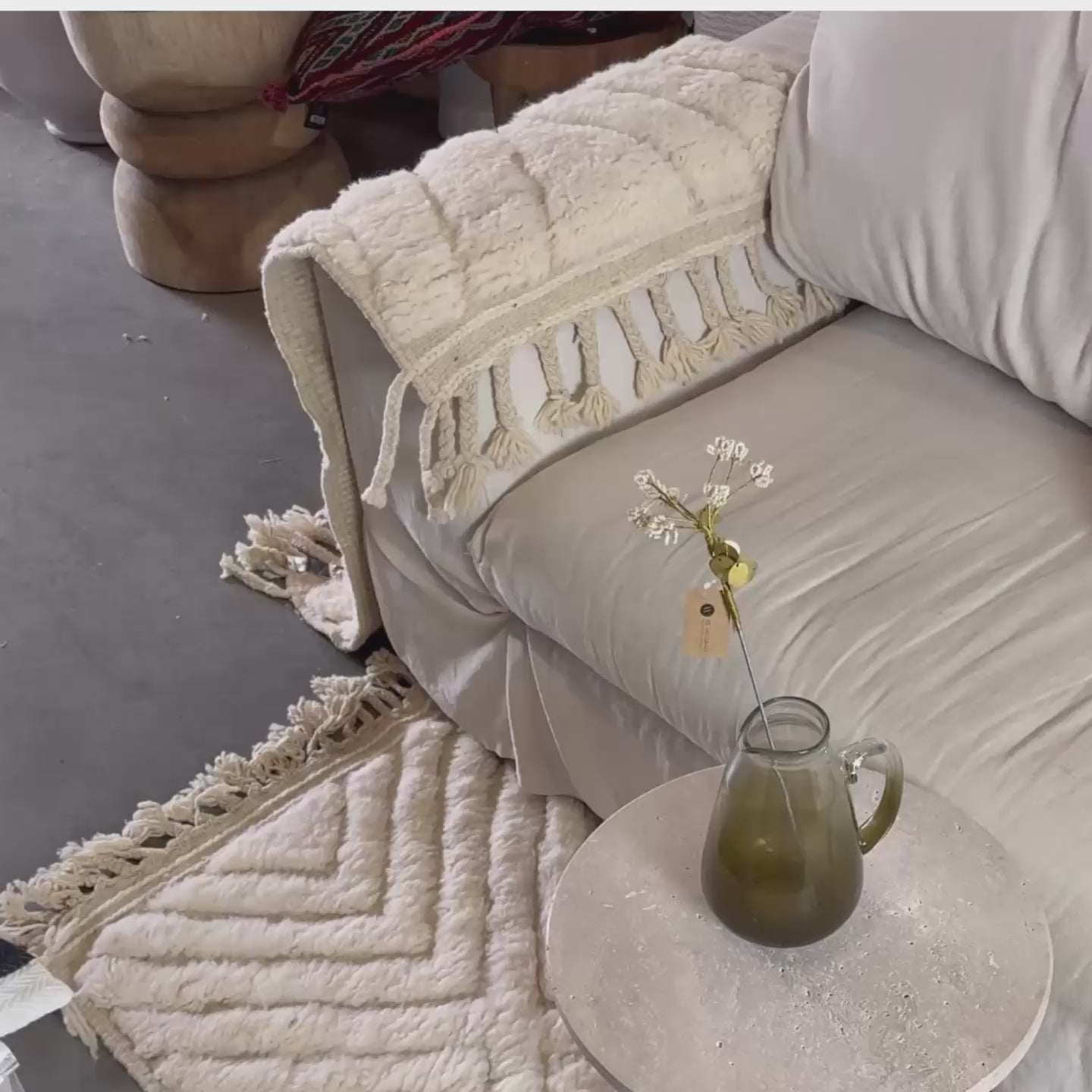 Video laden: Linnen Pillow + Filling | Que Le Fuck | White