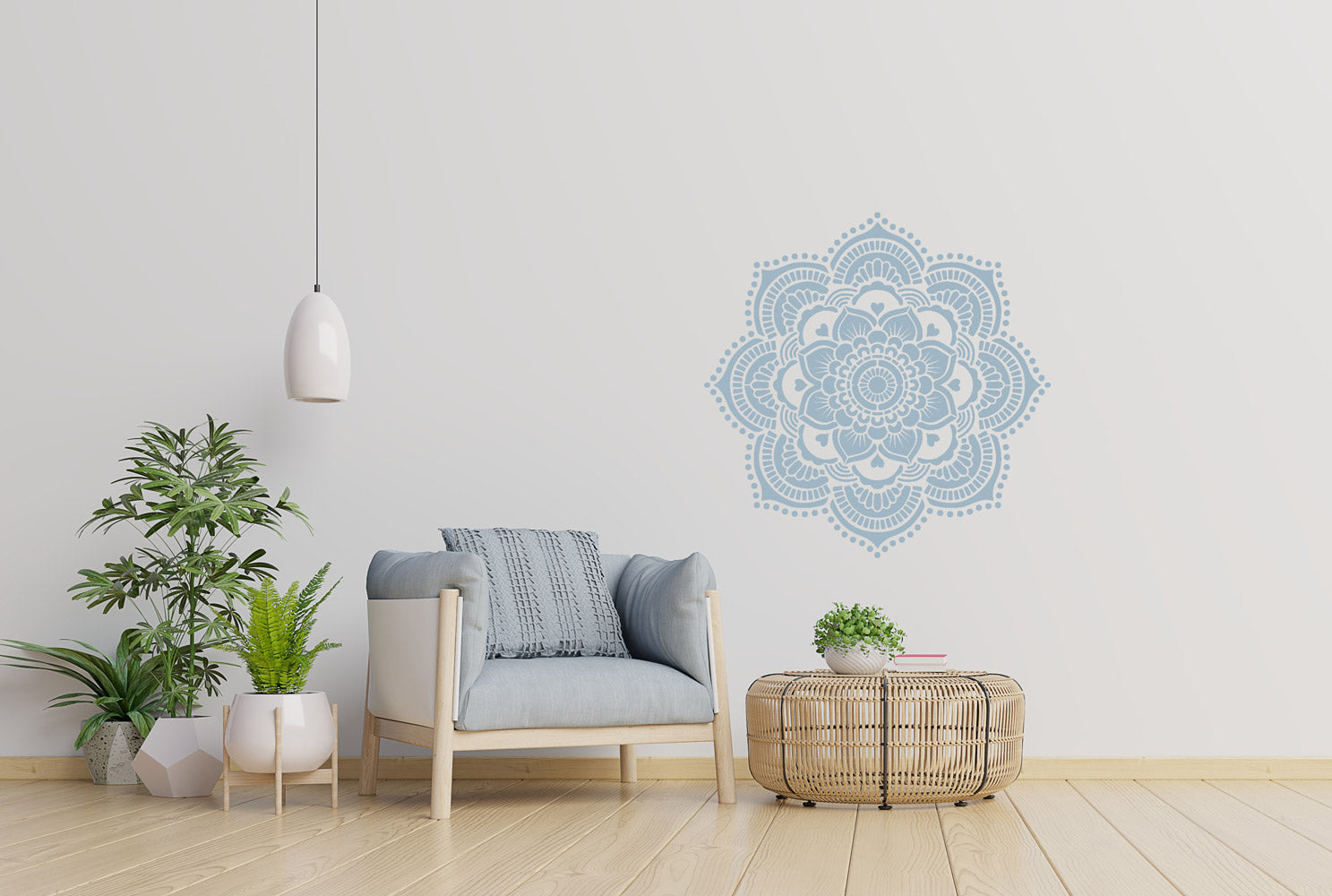 Yoga - XL Mandala Stencil - 116 cm