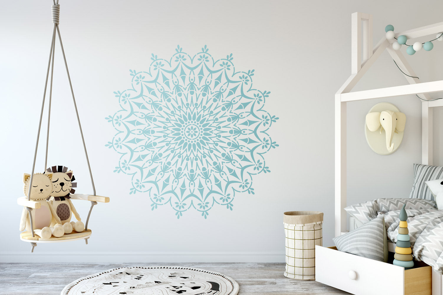 Circle of Life - XL Mandala Stencil - 130 cm