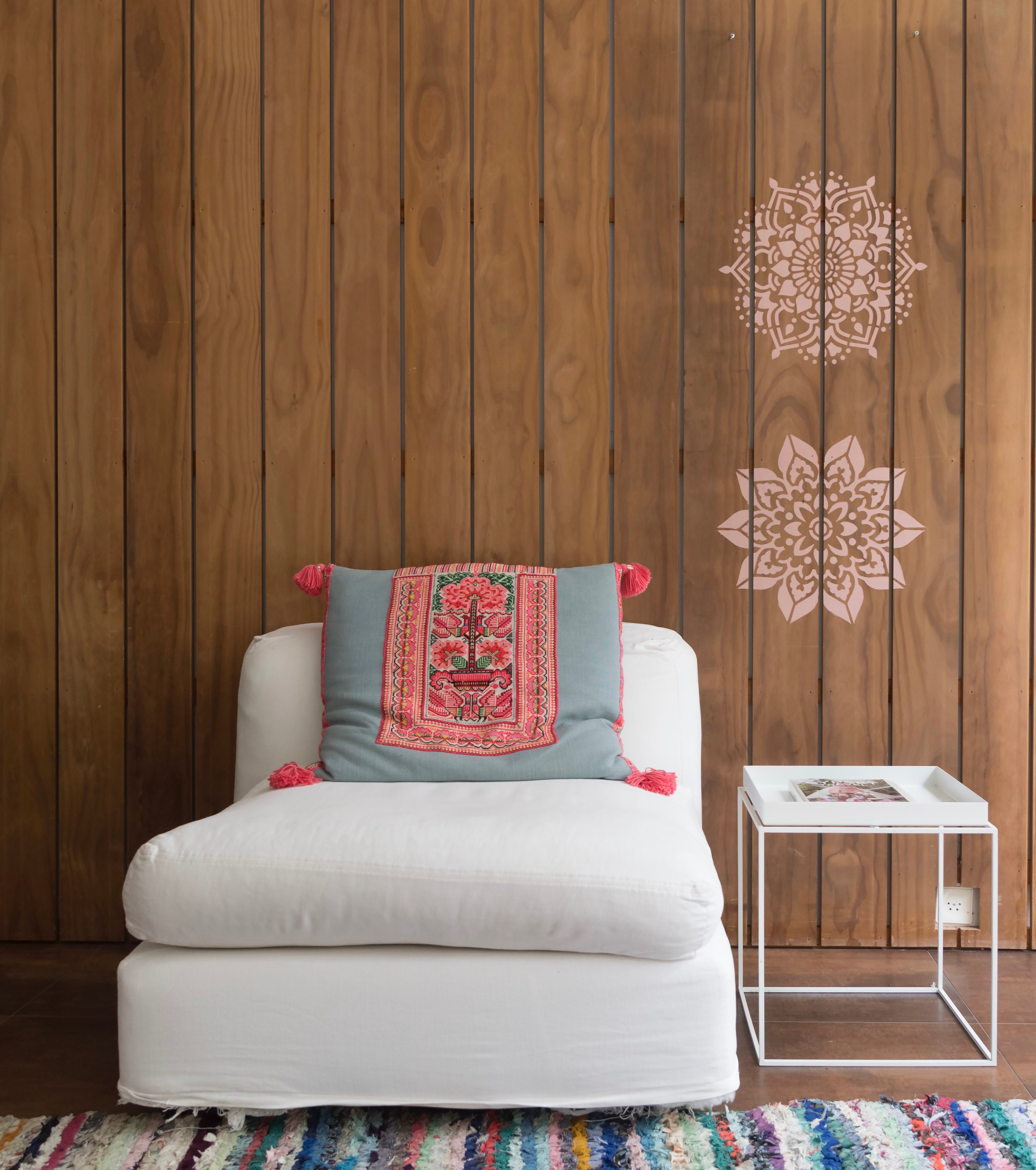 Tibet - XL Mandala Stencil - 45 cm