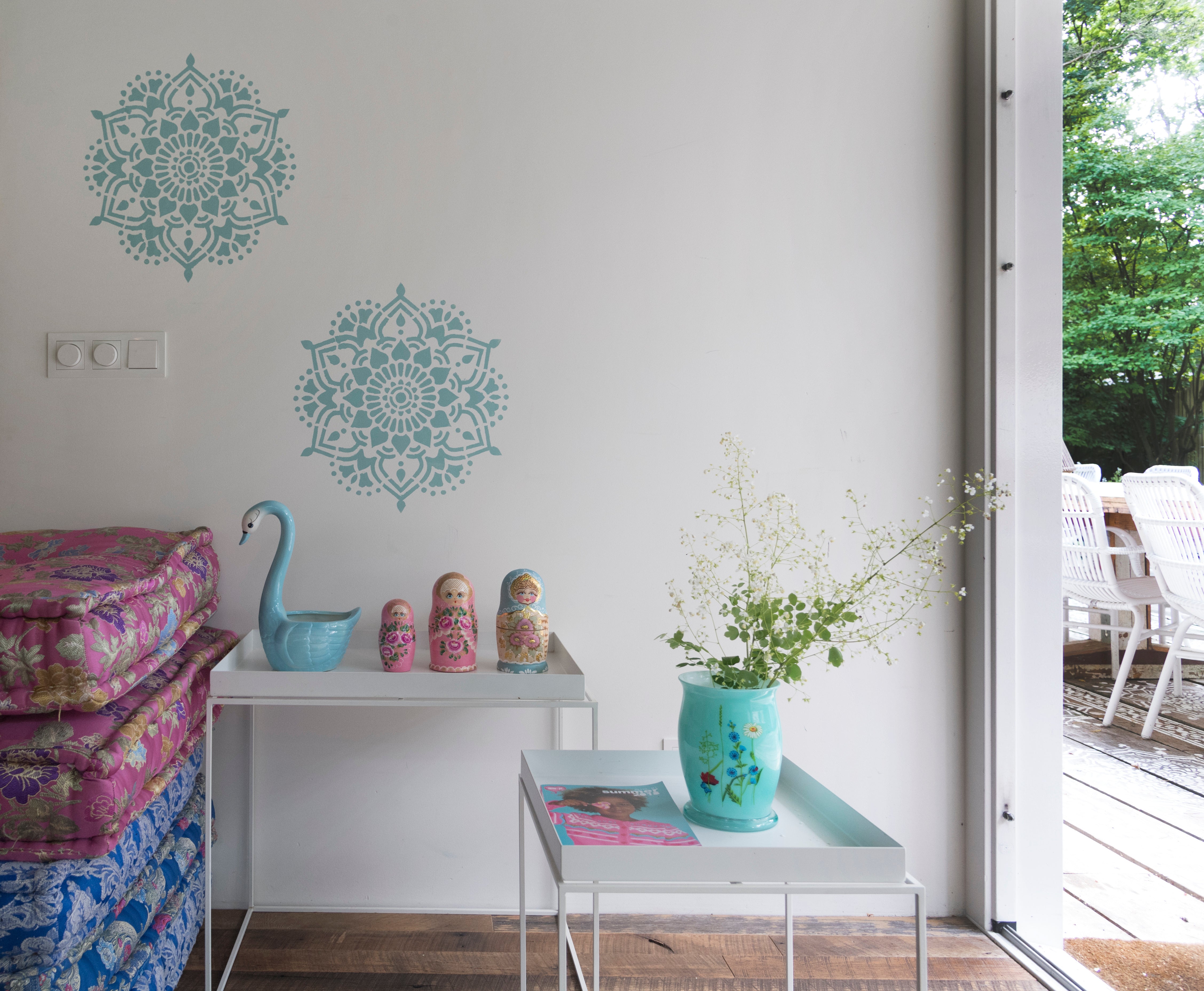 Tibet - XL Mandala Stencil - 45 cm
