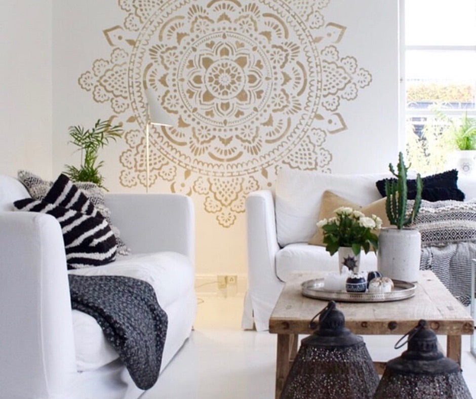 Holy Mandala - XL Mandala Stencil - 184 cm