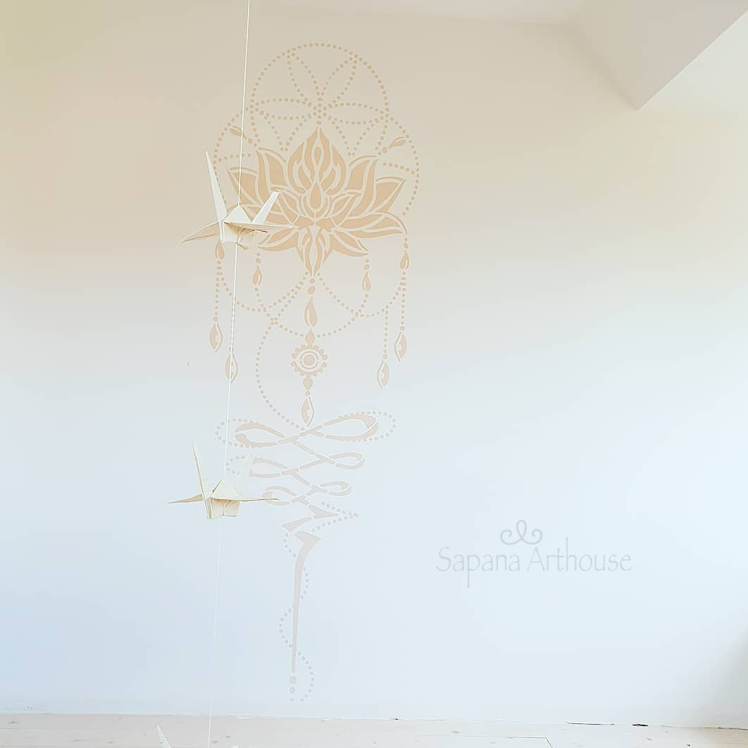 Lotus Flower Mandala Stencil - Intricate Design for DIY Projects | Mandala Stencils