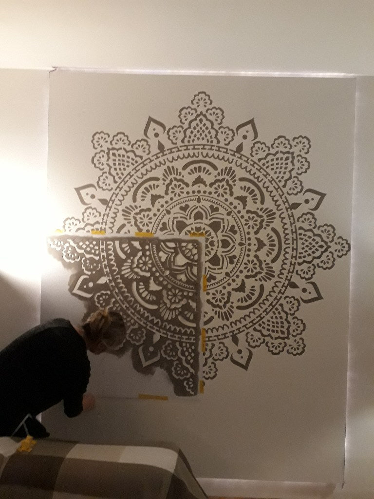 Holy Mandala - XL Mandala Stencil - 184 cm