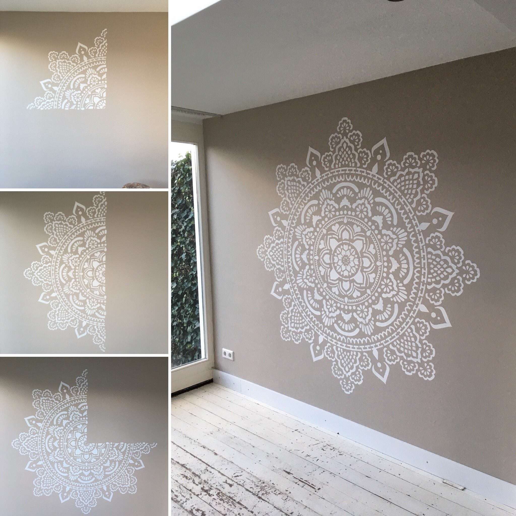 Holy Mandala - XL Mandala Stencil - 184 cm